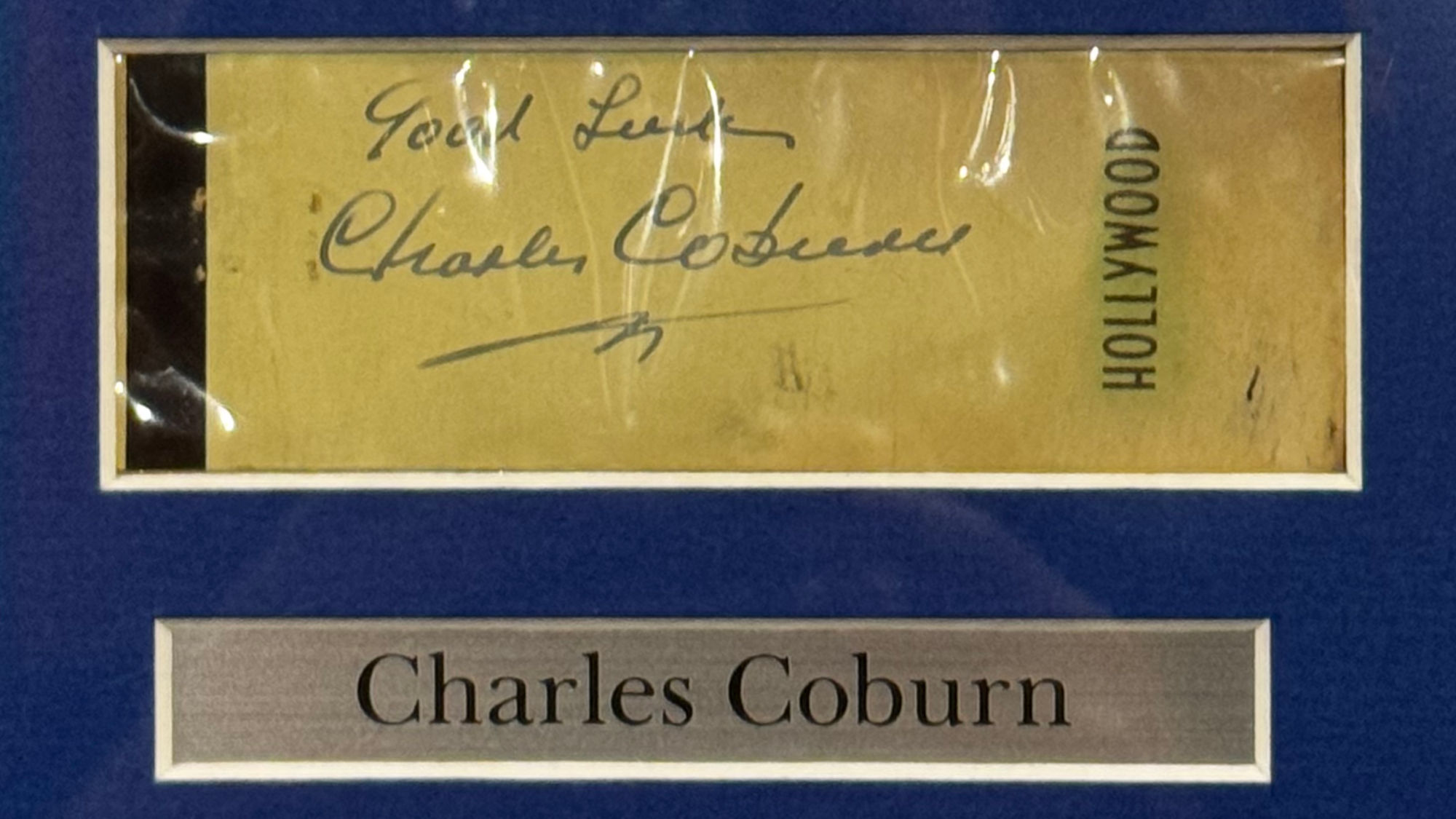 Ripley's Autographs Charles Coburn