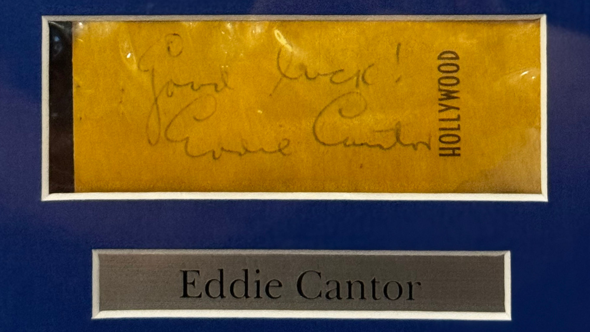 Ripley's Autographs Eddie Cantor