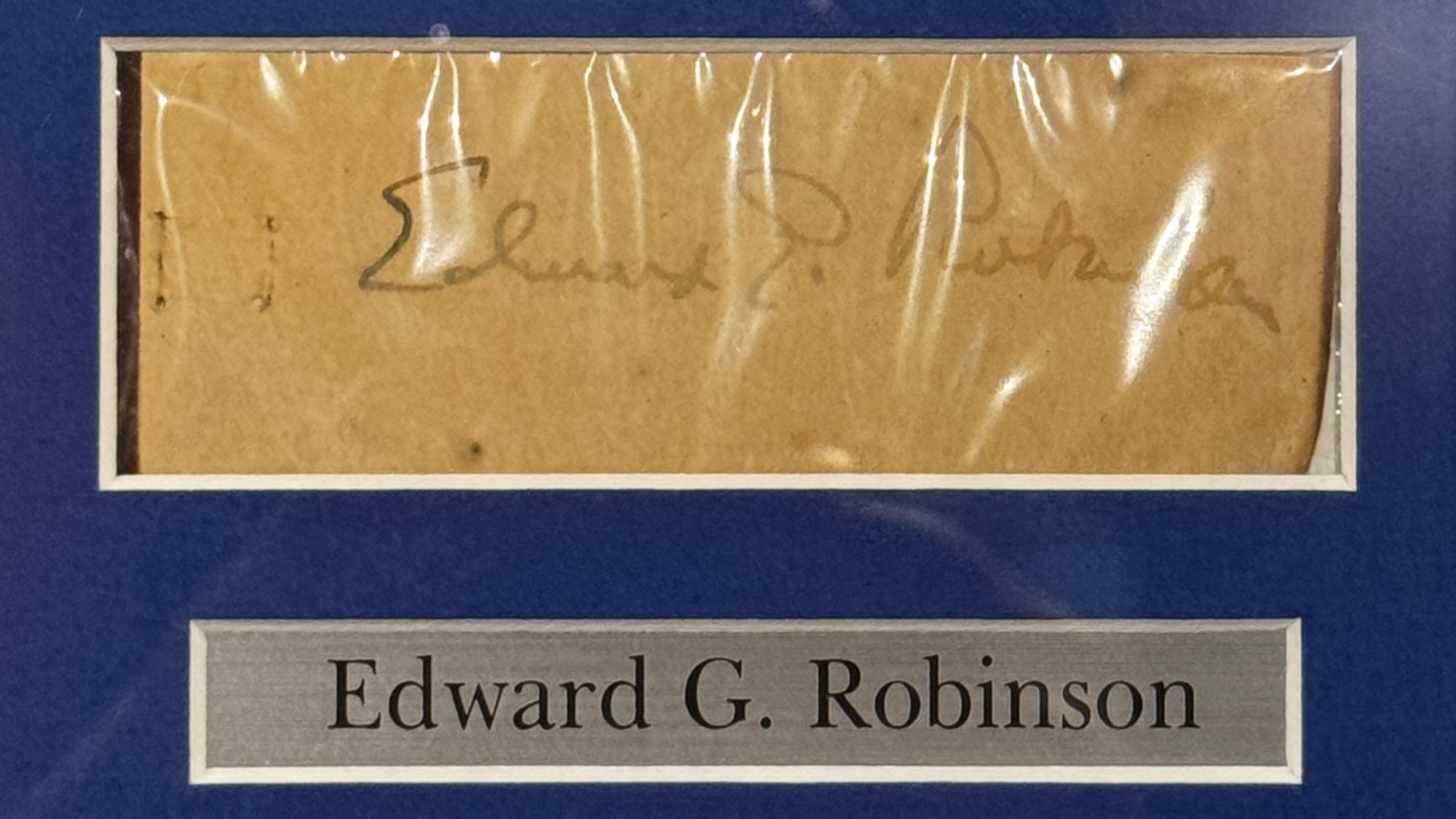 Ripley's Autographs Edward G. Robinson