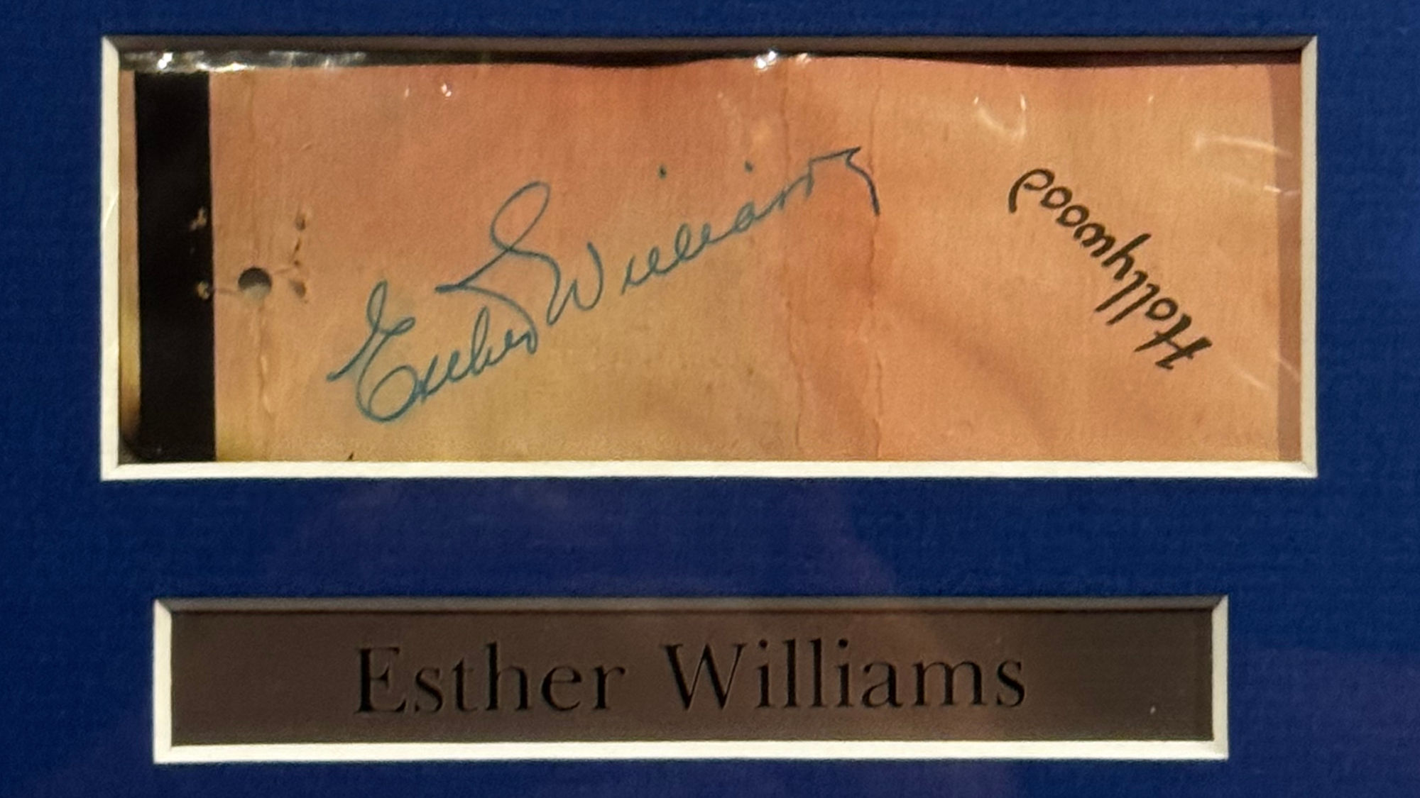 Ripley's Autographs Esther Williams