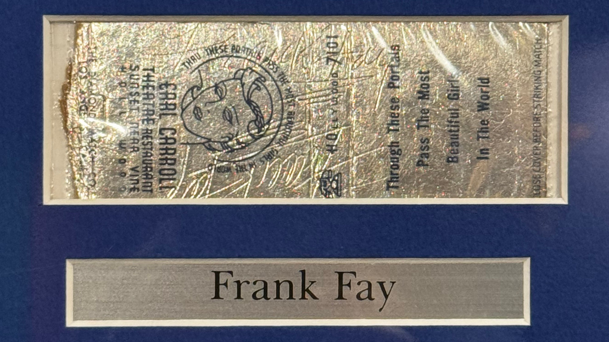Ripley's Autographs Frank Fay