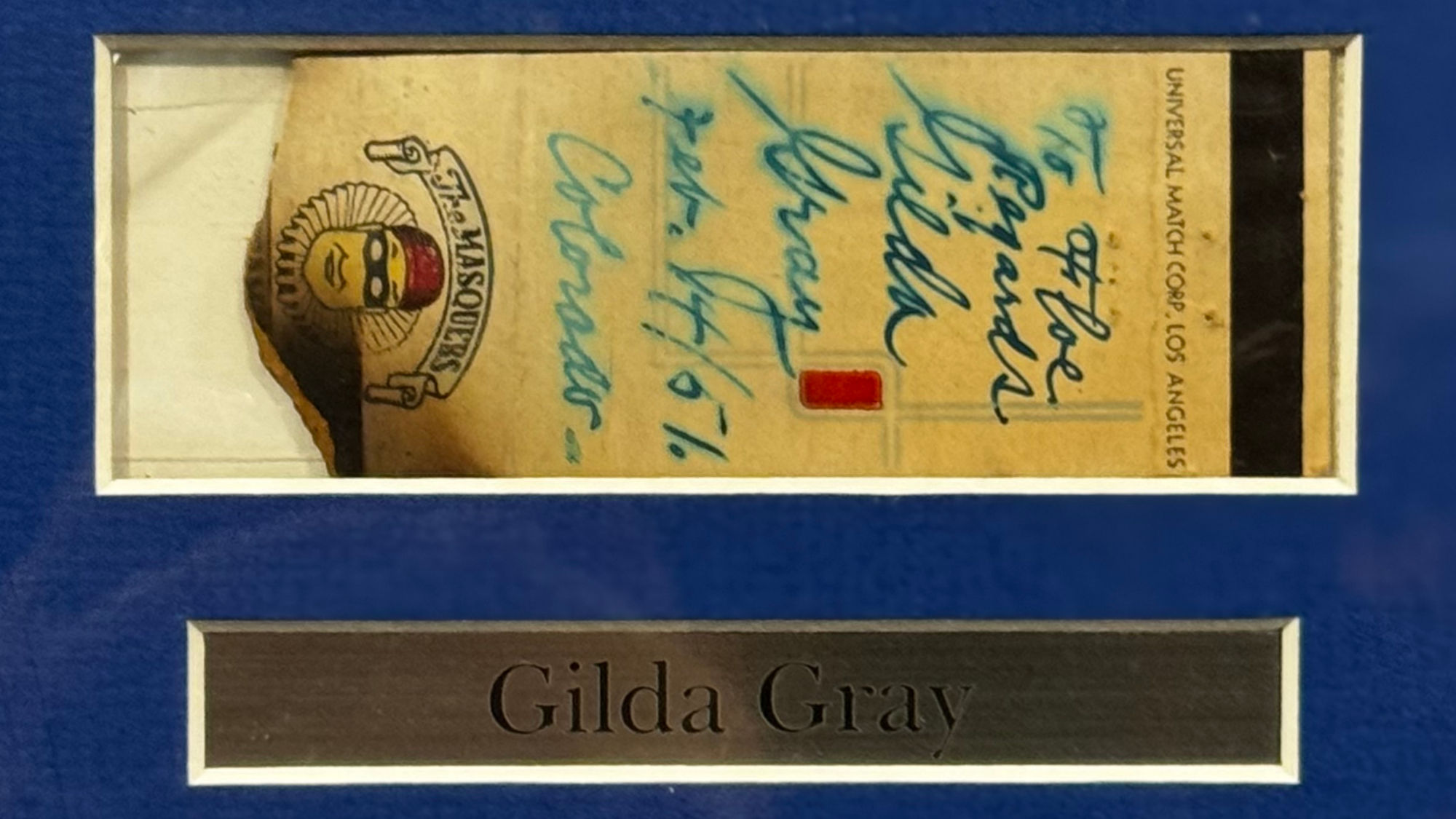 Ripley's Autographs Gilda Gray