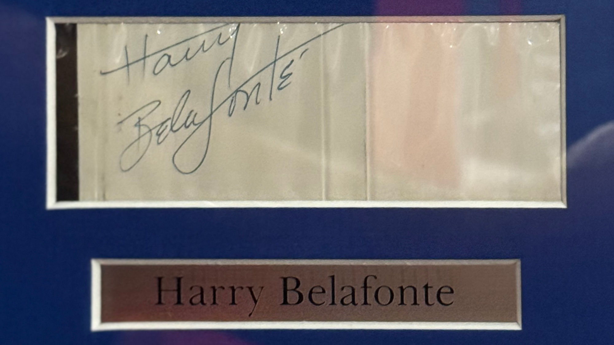 Ripley's Autographs Harry Belafonte