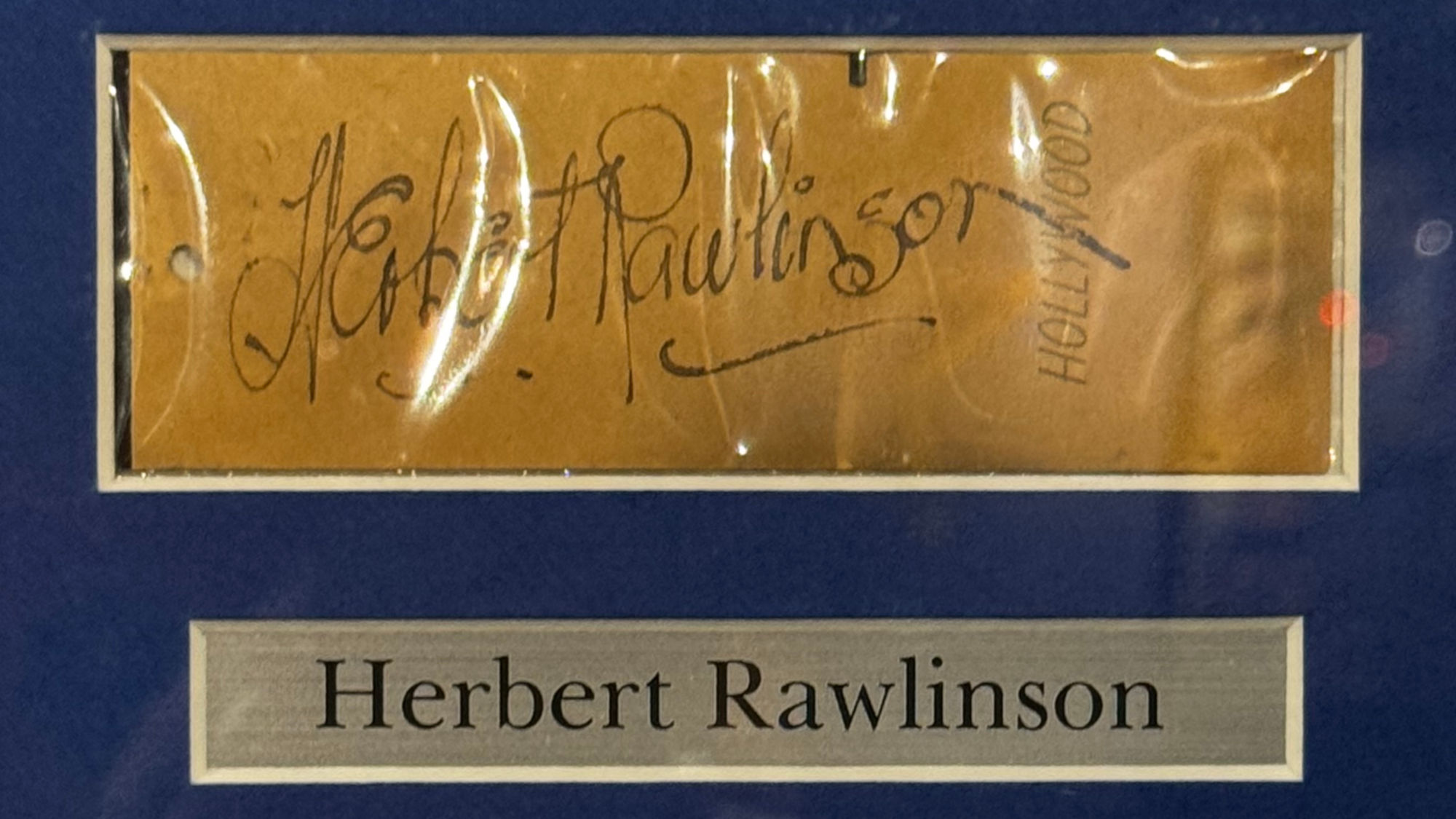 Ripley's Autographs Herbert Rawlinson