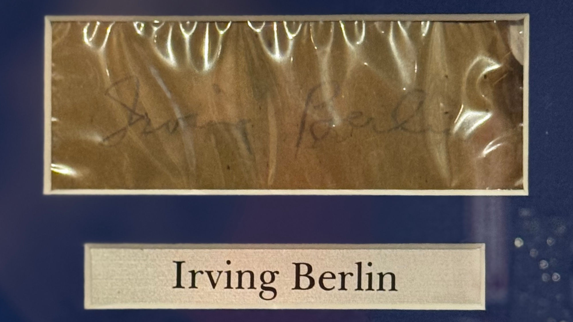 Ripley's Autographs Irving Berlin