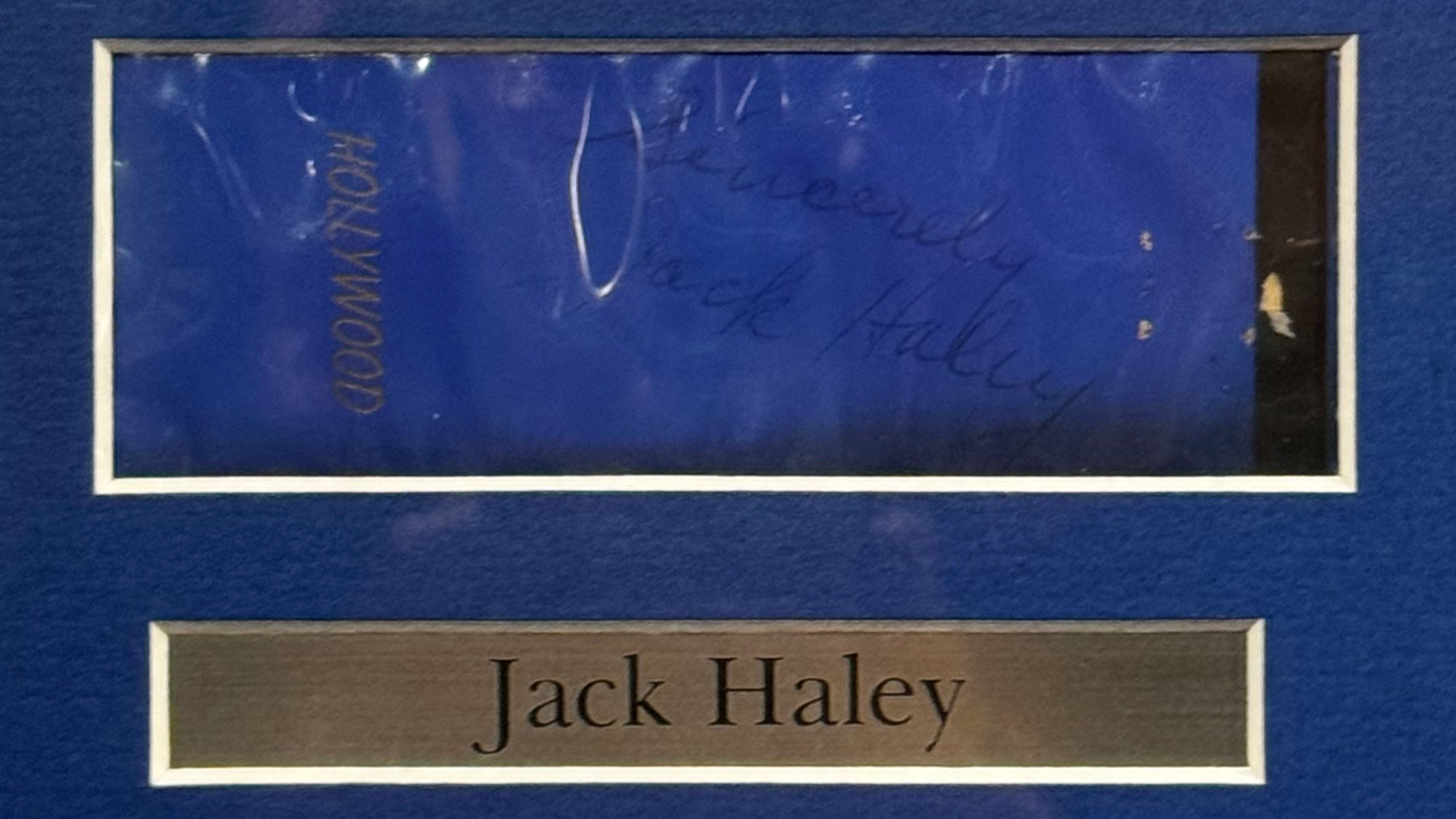 Ripley's Autographs Jack Haley