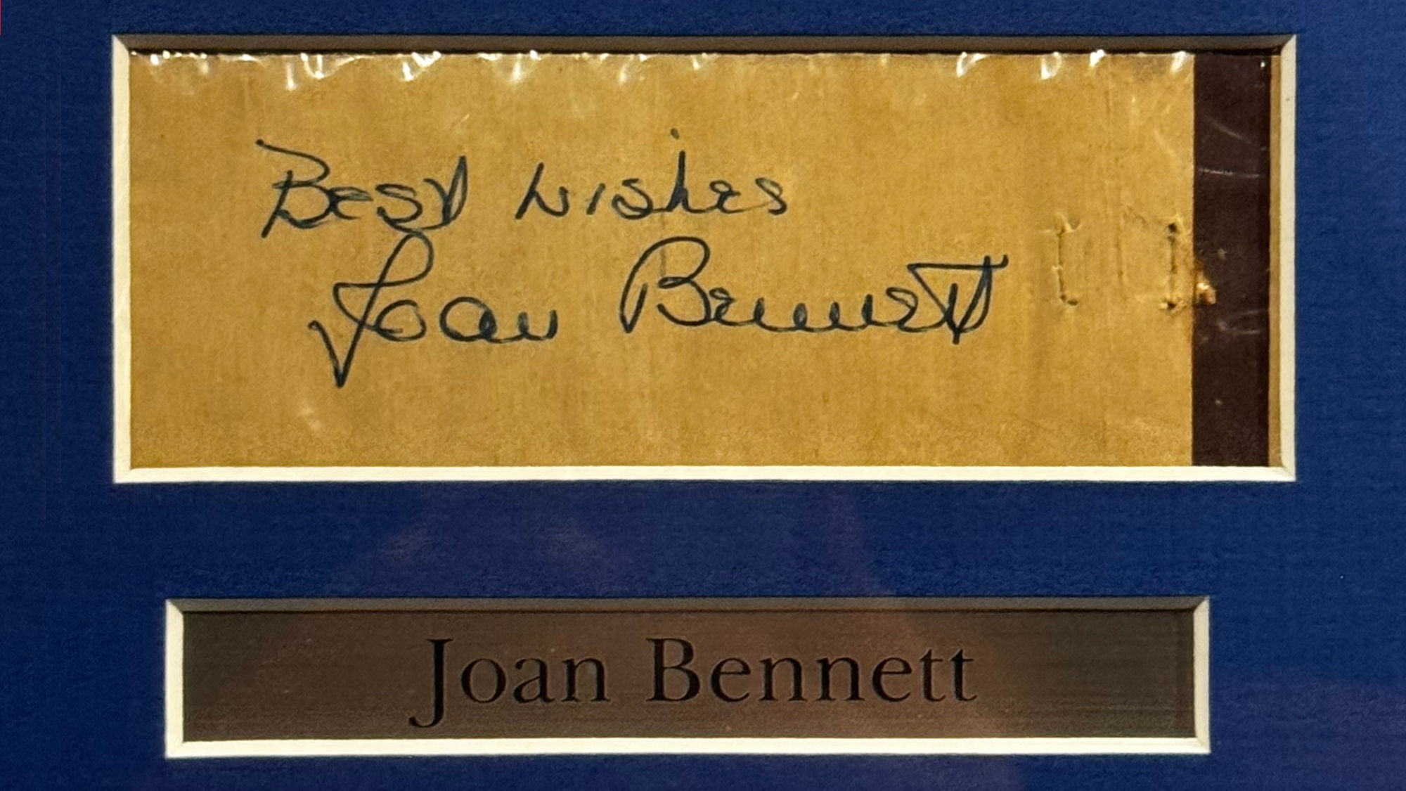 Ripley's Autographs Joan Bennett