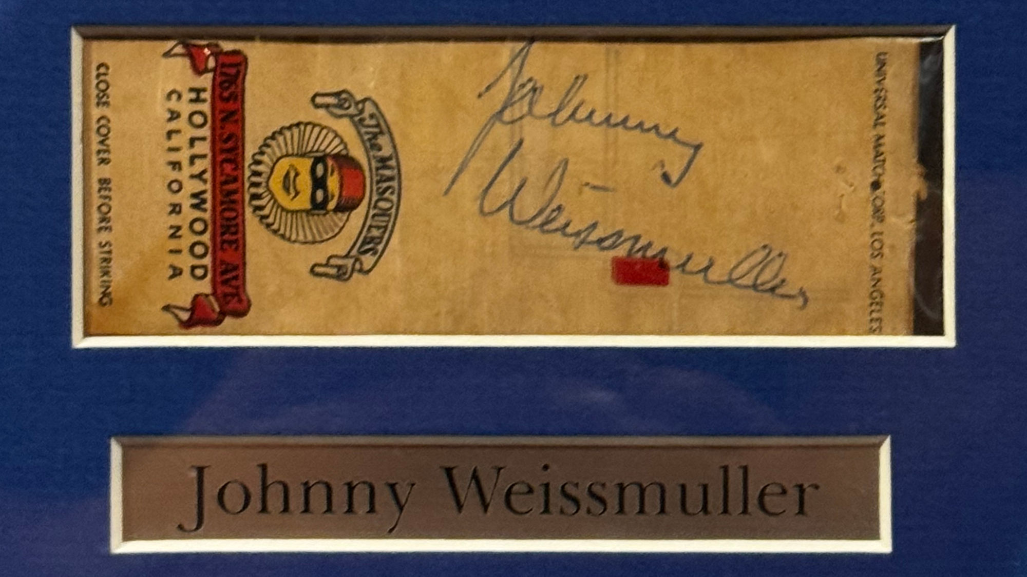 Ripley's Autographs Johnny Weissmuller