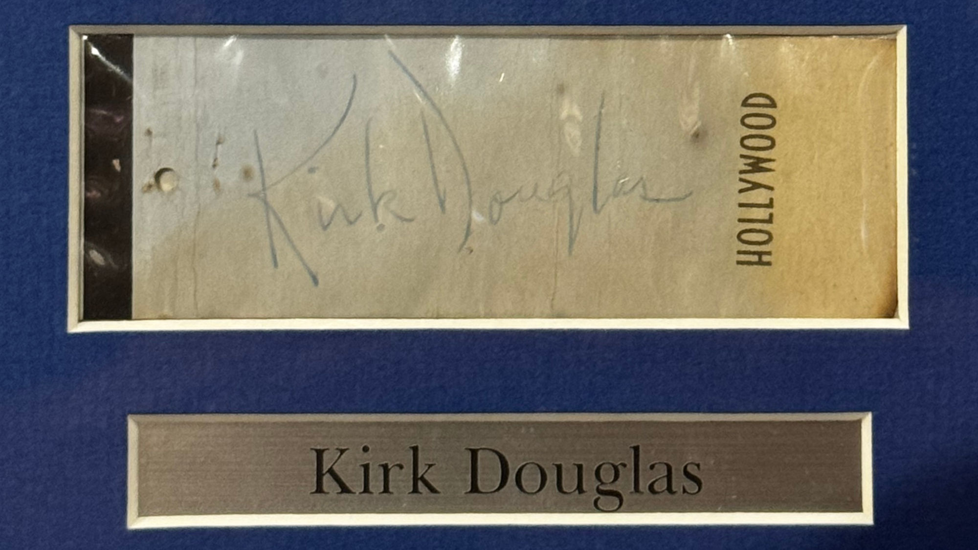 Ripley's Autographs Kirk Douglas