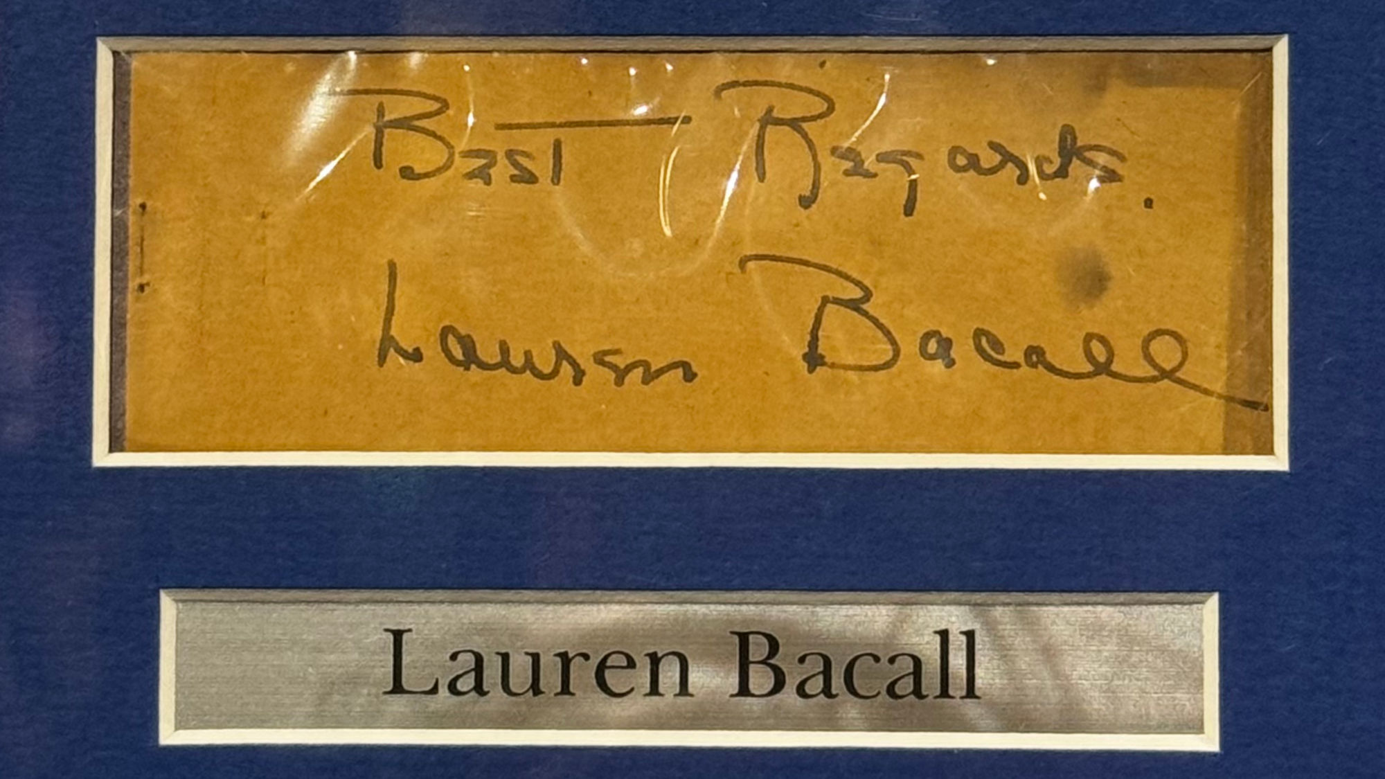 Ripley's Autographs Lauren Bacall