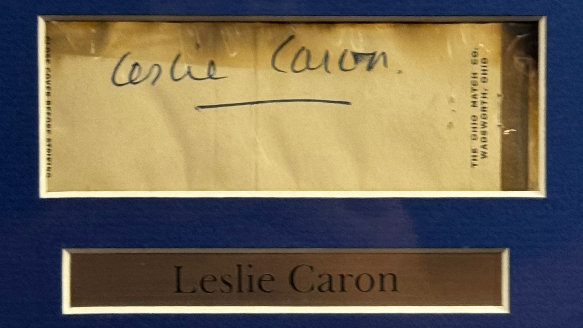 Ripley's Autographs Leslie Caron