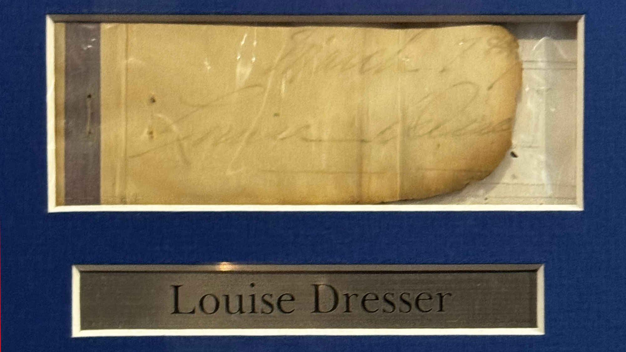 Ripley's Autographs Louise Dresser