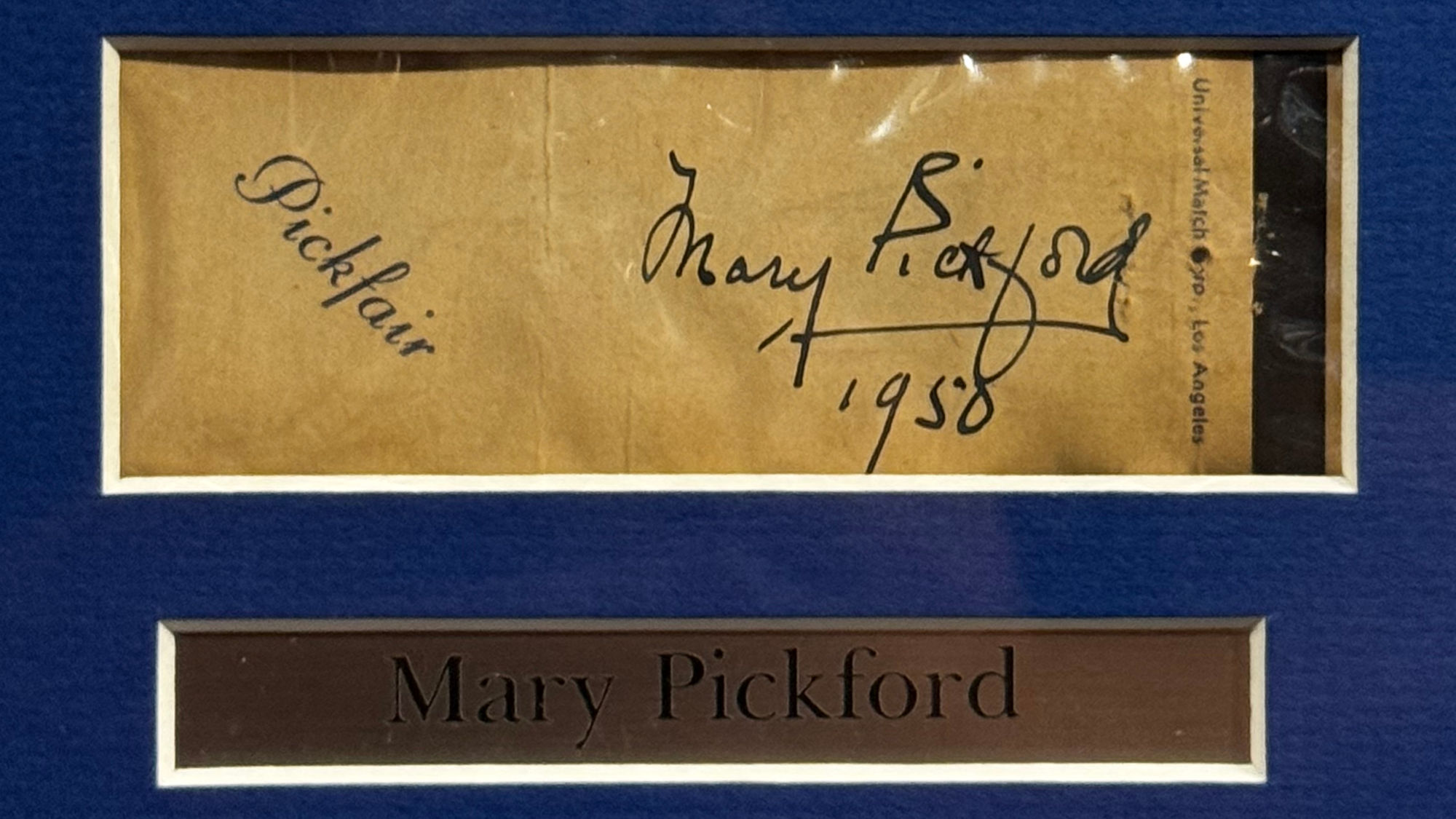 Ripley's Autographs Mary Pickford