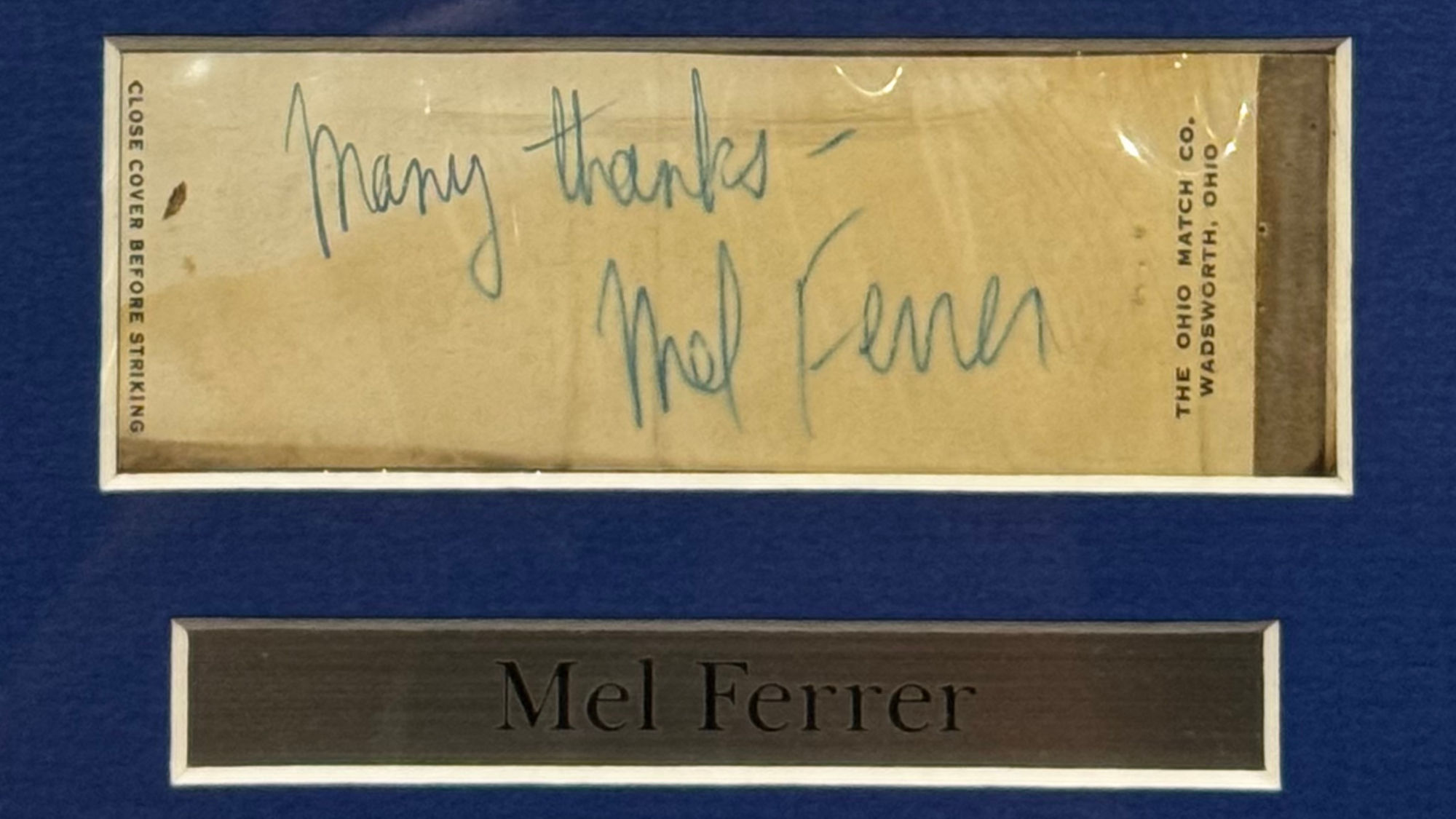 Ripley's Autographs Mel Ferrer