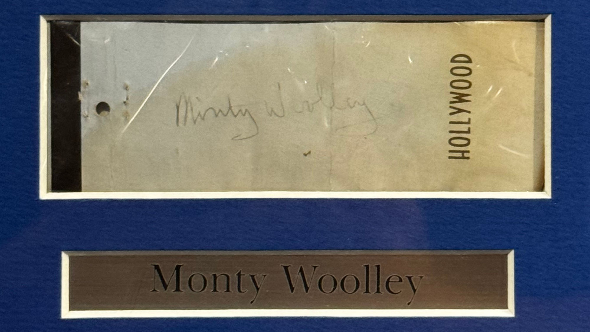 Ripley's Autographs Monty Woolley