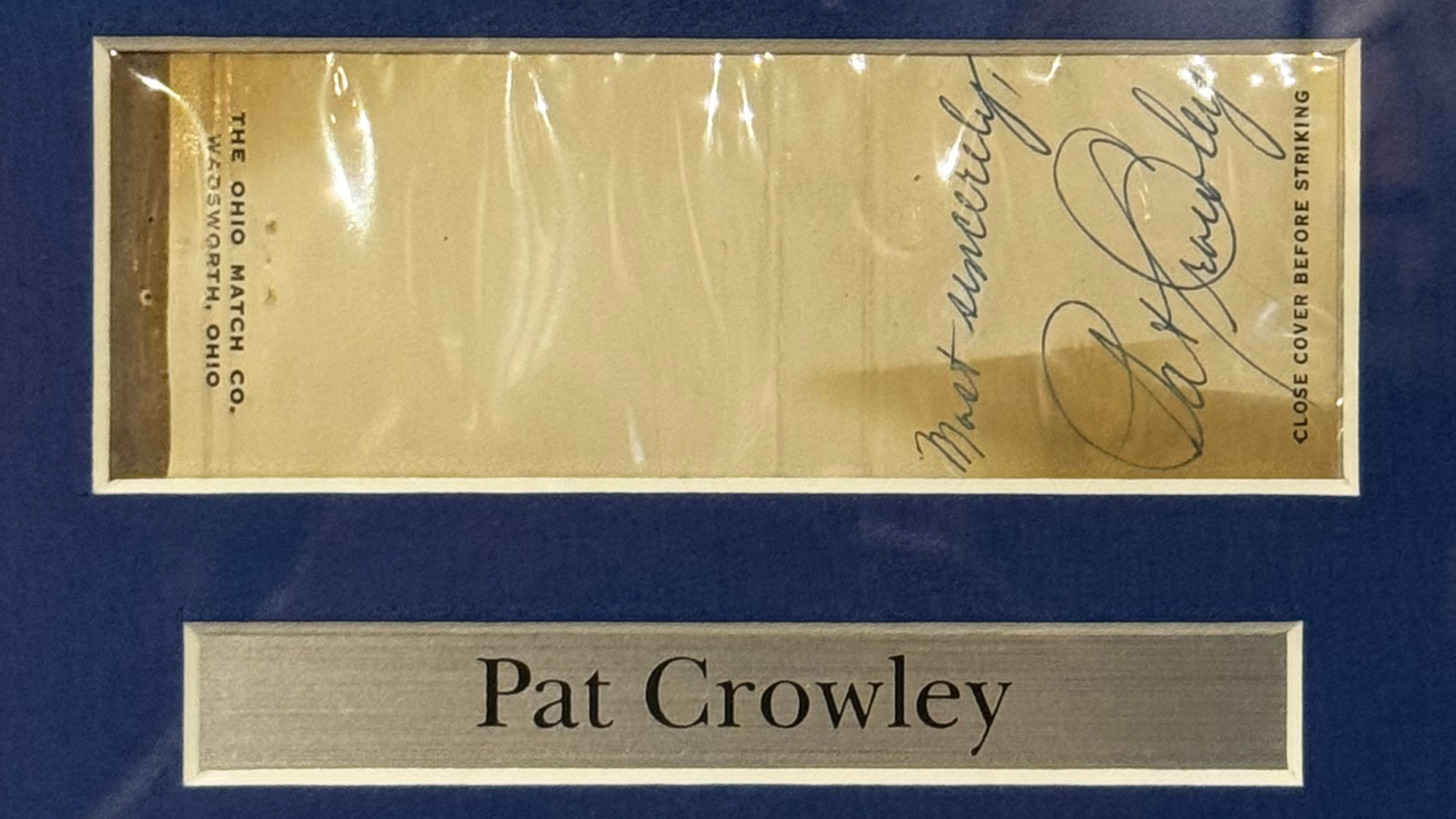 Ripley's Autographs Patrick Crowley