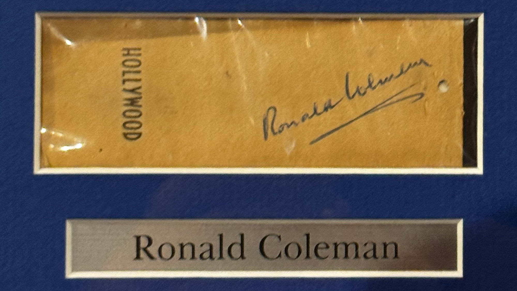 Ripley's Autographs Ronald Colman