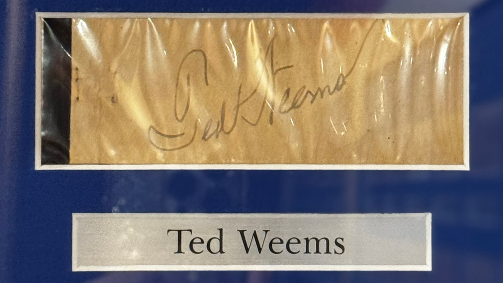 Ripley's Autographs Ted Weems