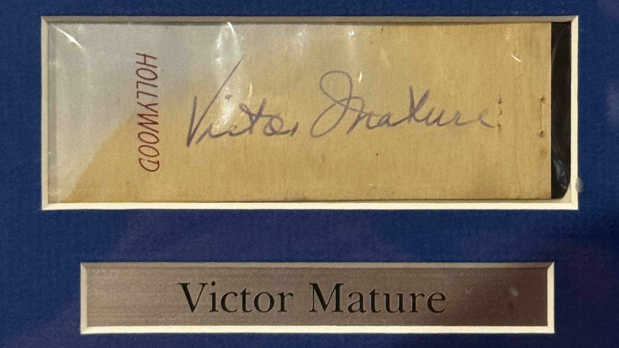Ripley's Autographs Victor Mature