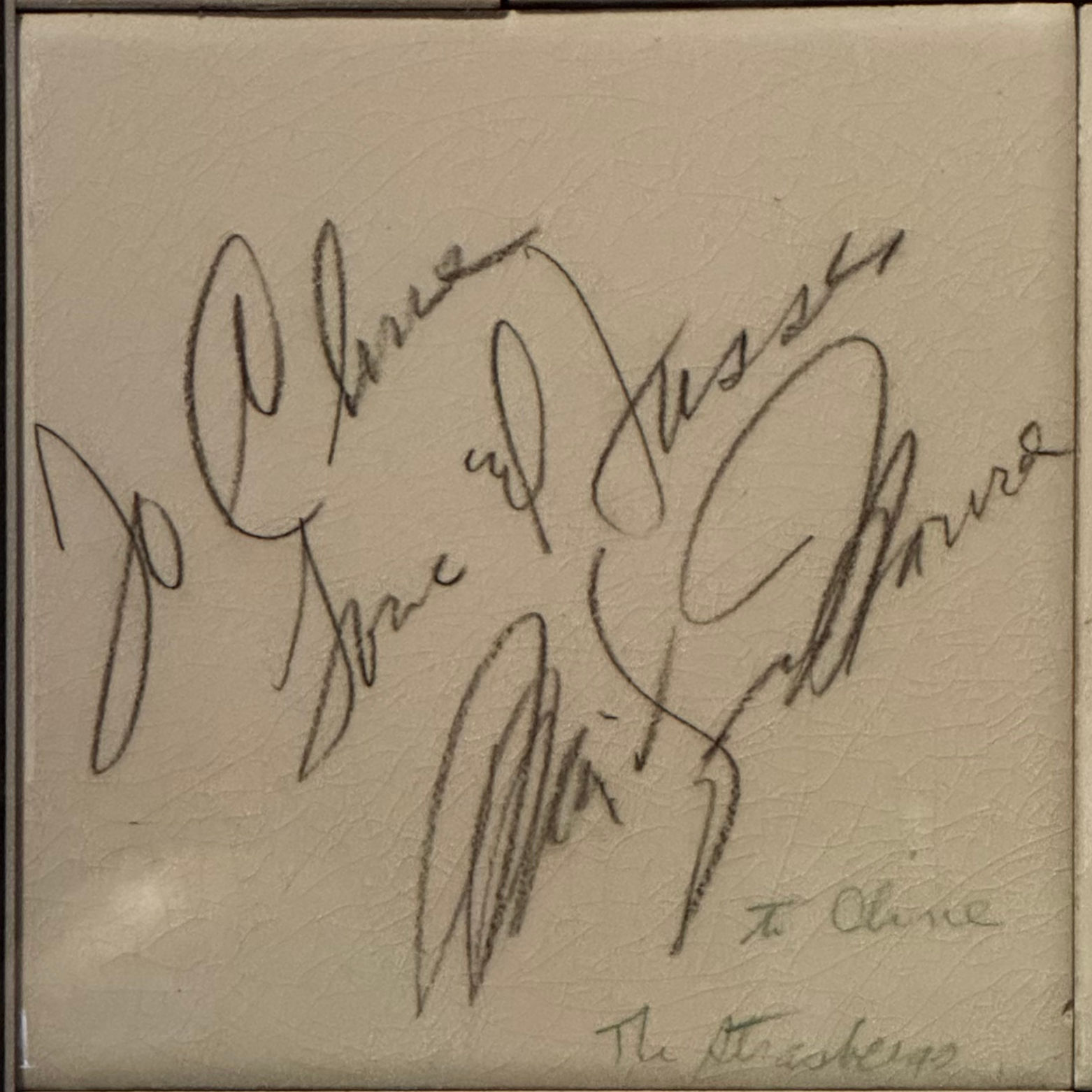 Ripley's Marilyn Monroe Autographed Ceramic Tile