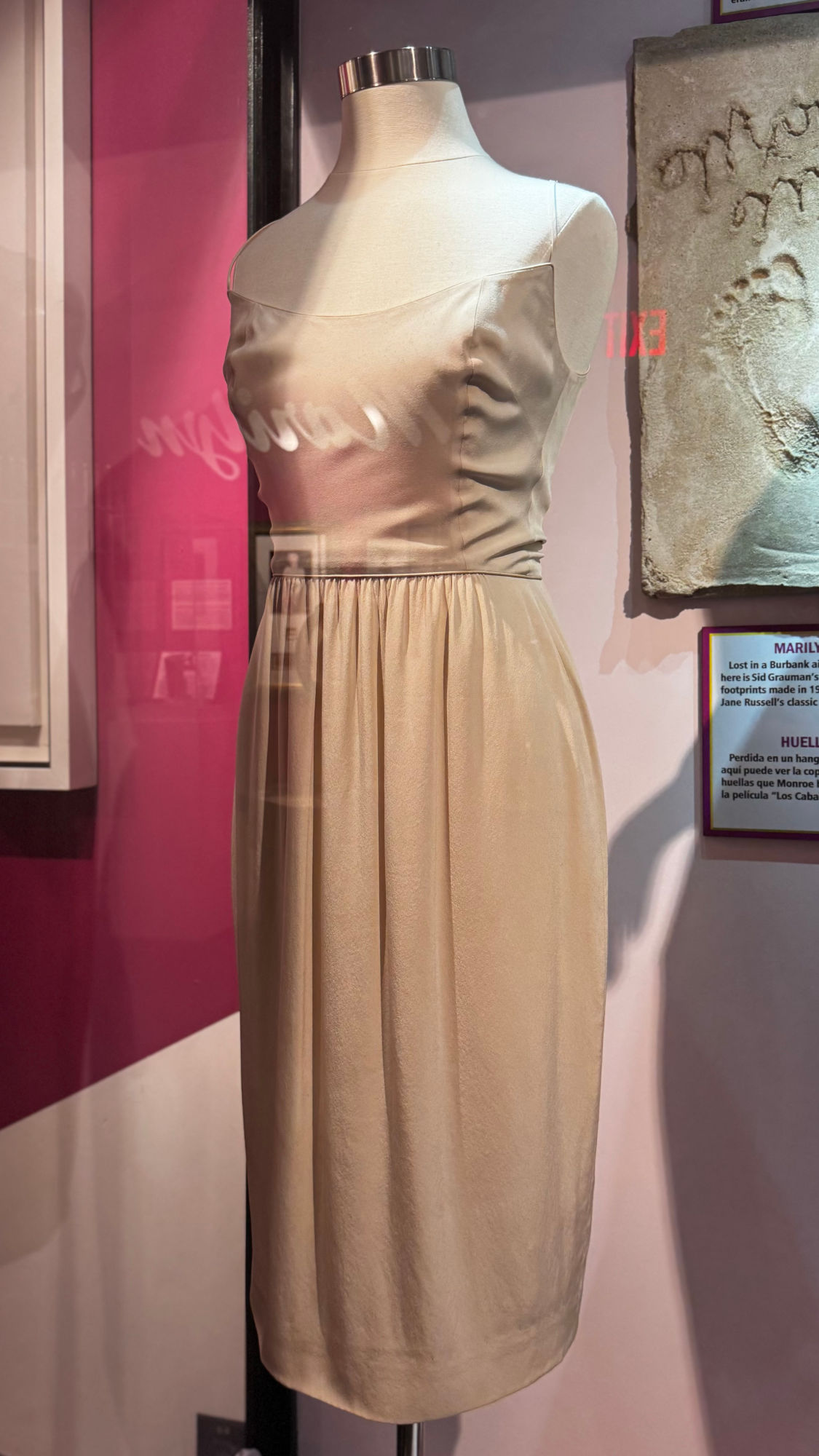 Ripley's Marilyn Monroe Beige Silk Dress