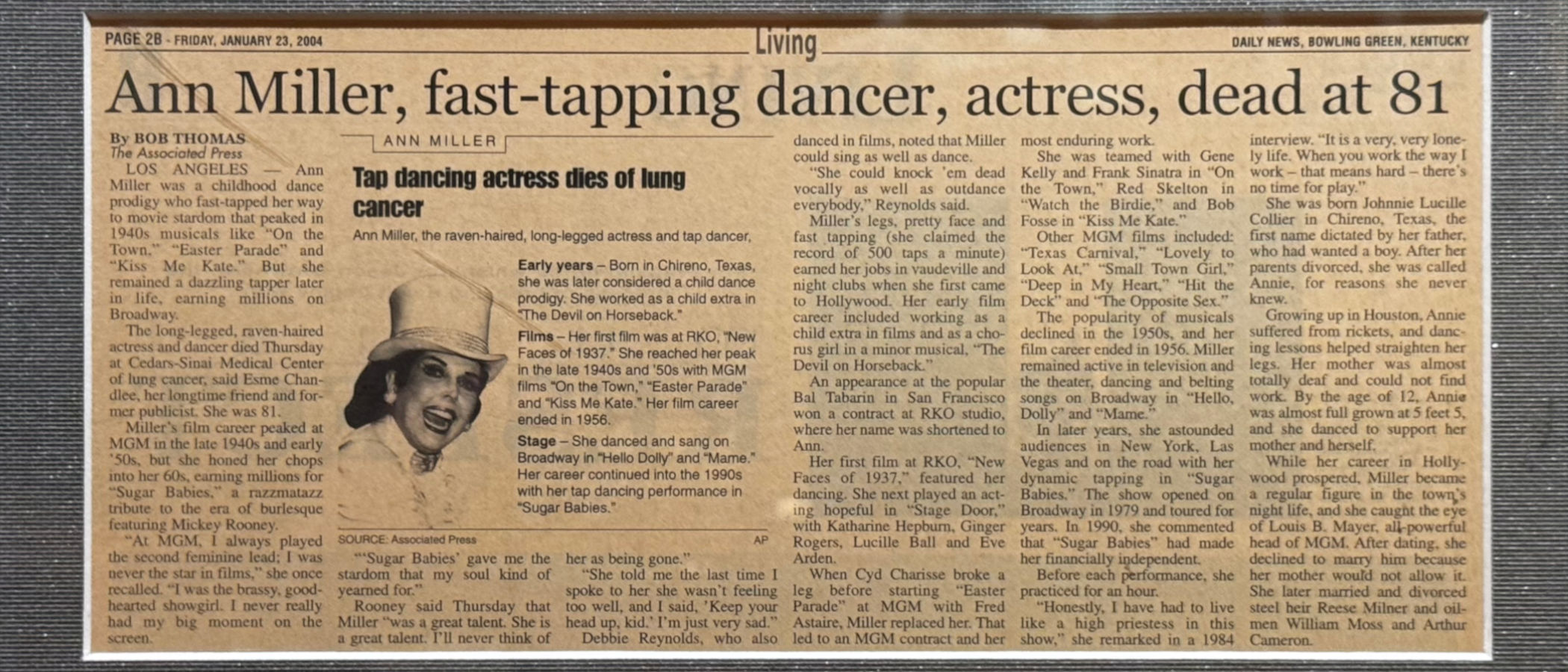 Ripley's Obituary Ann Miller