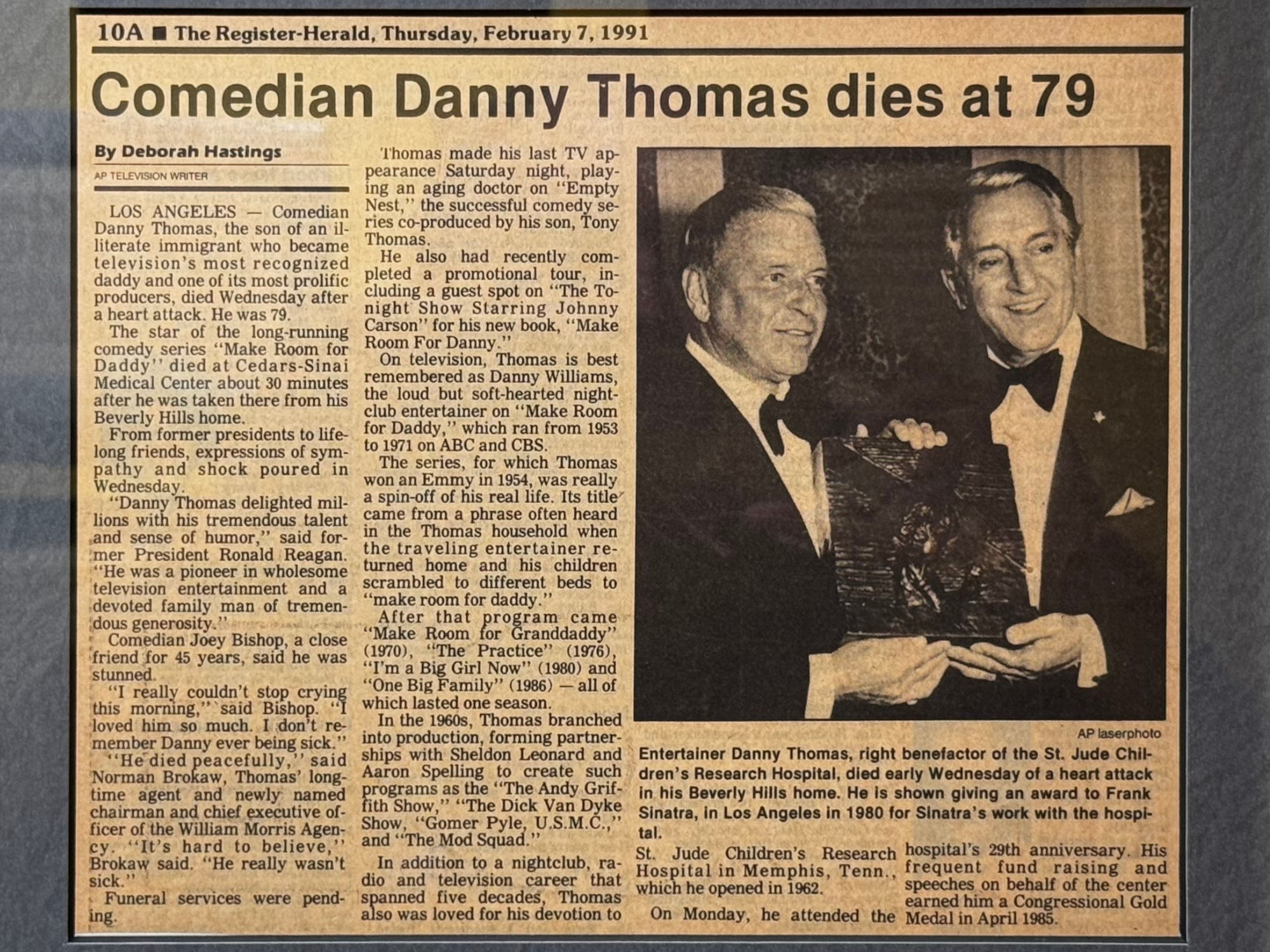 Ripley's Obituary Danny Thomas