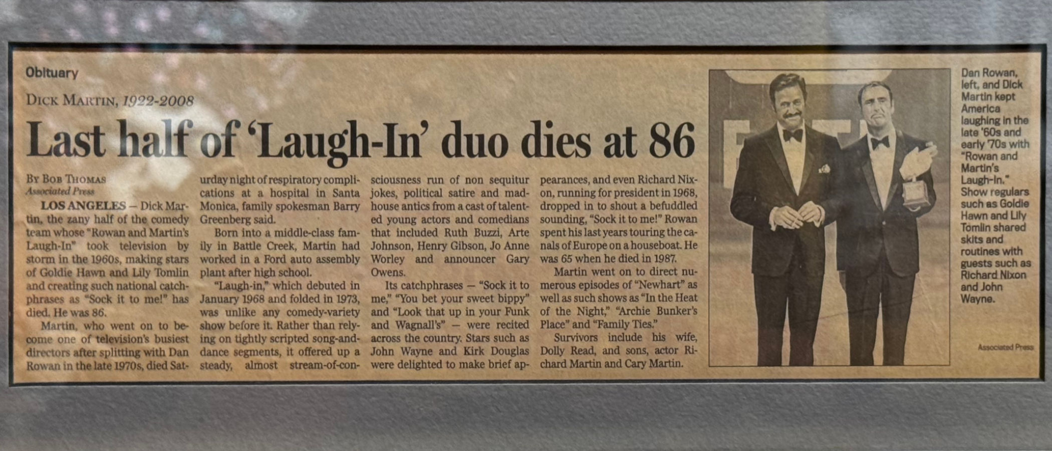 Ripley's Obituary Dick Martin