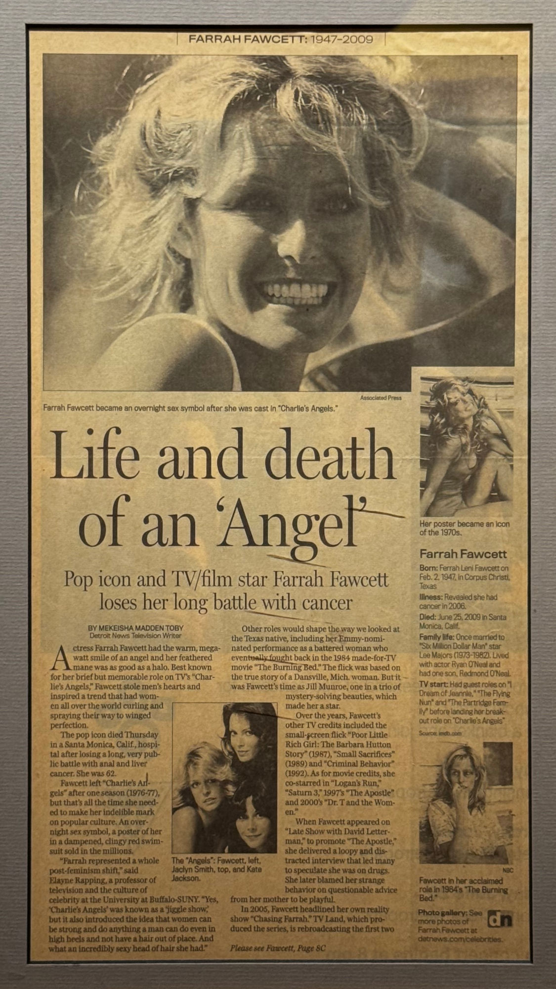 Ripley's Obituary Farrah Fawcett