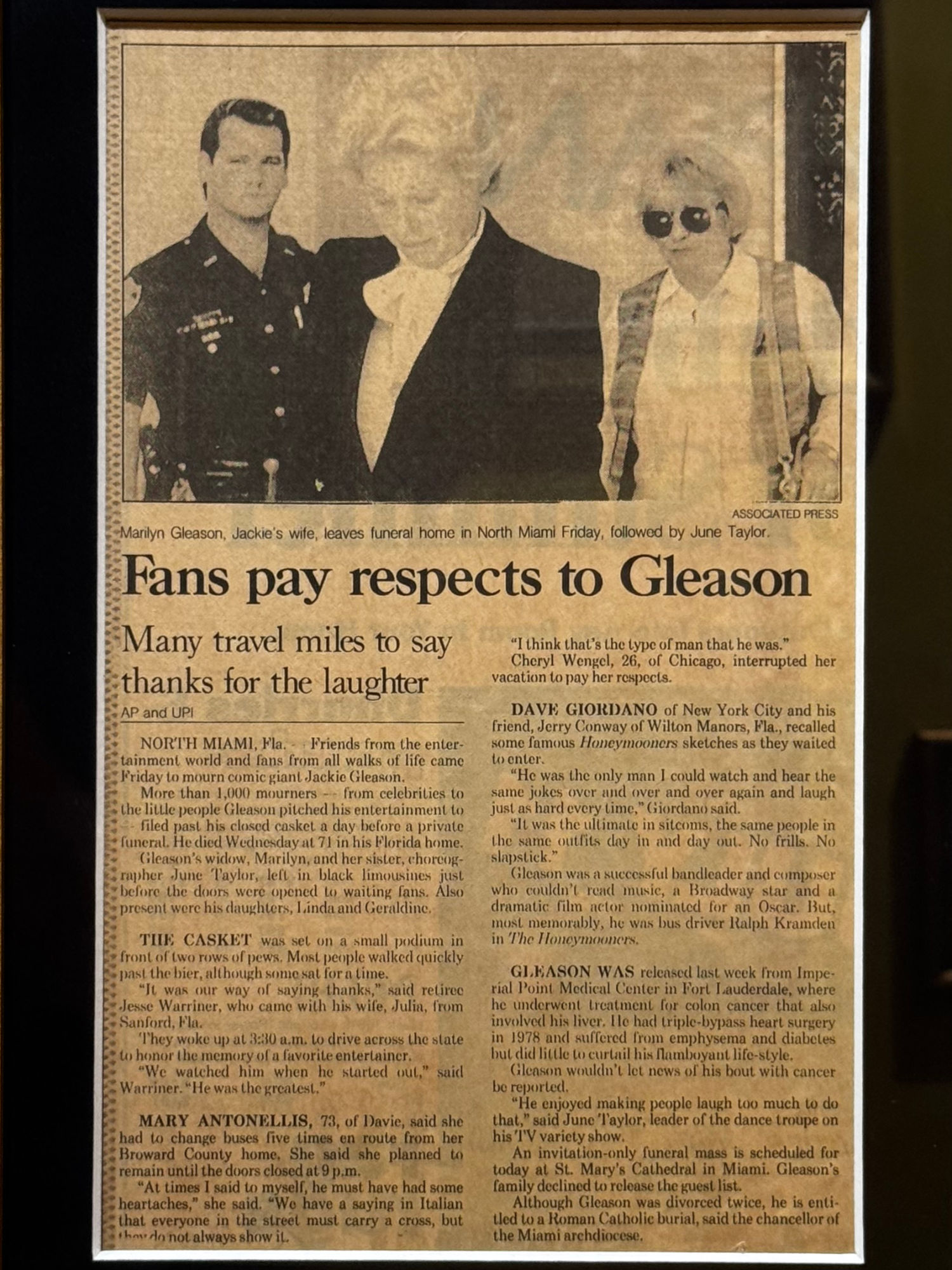 Ripley's Obituary Jackie Gleason