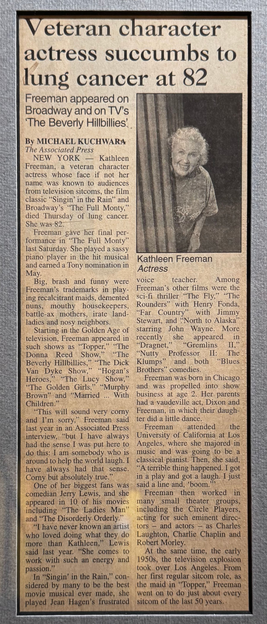 Ripley's Obituary Kathleen Freeman