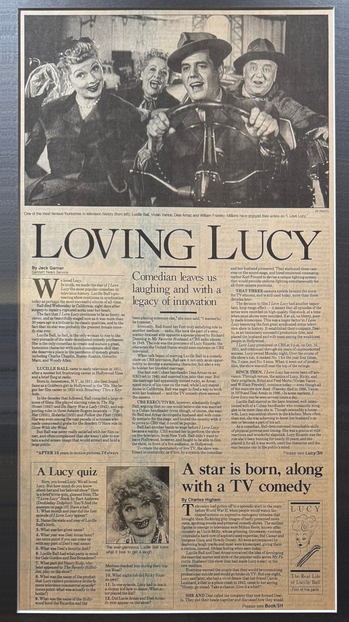 Ripley's Obituary Lucille Ball