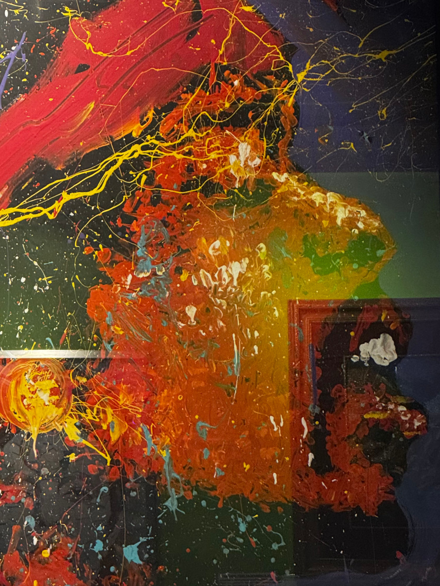 Ripley's Paint Portrait Jimi Hendrix Close-Up