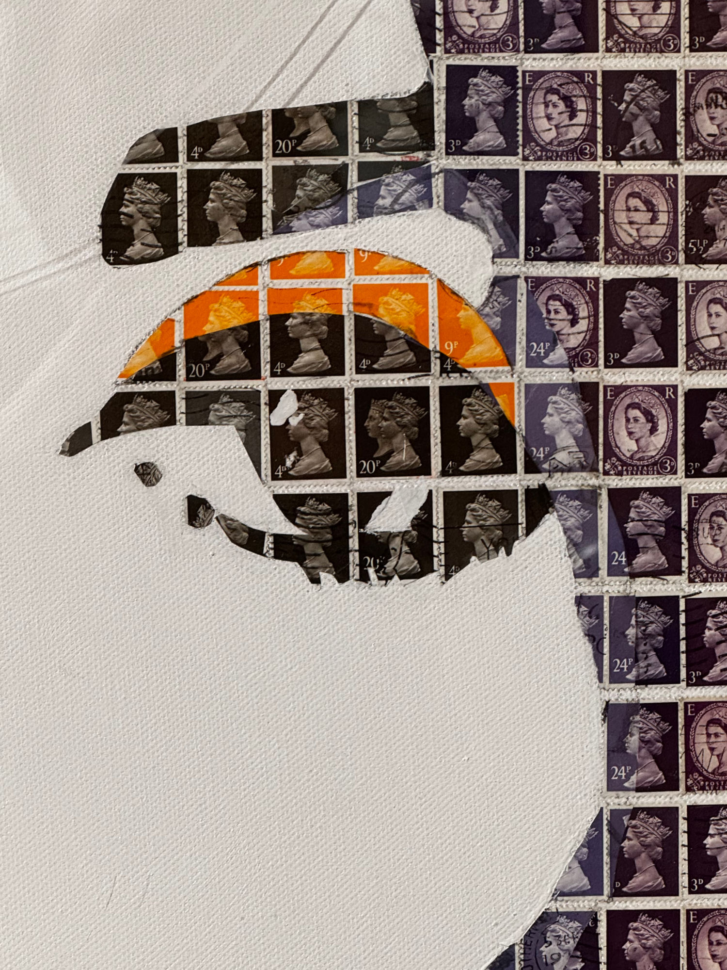 Ripley's Portrait Elizabeth Taylor Stamps Close-Up