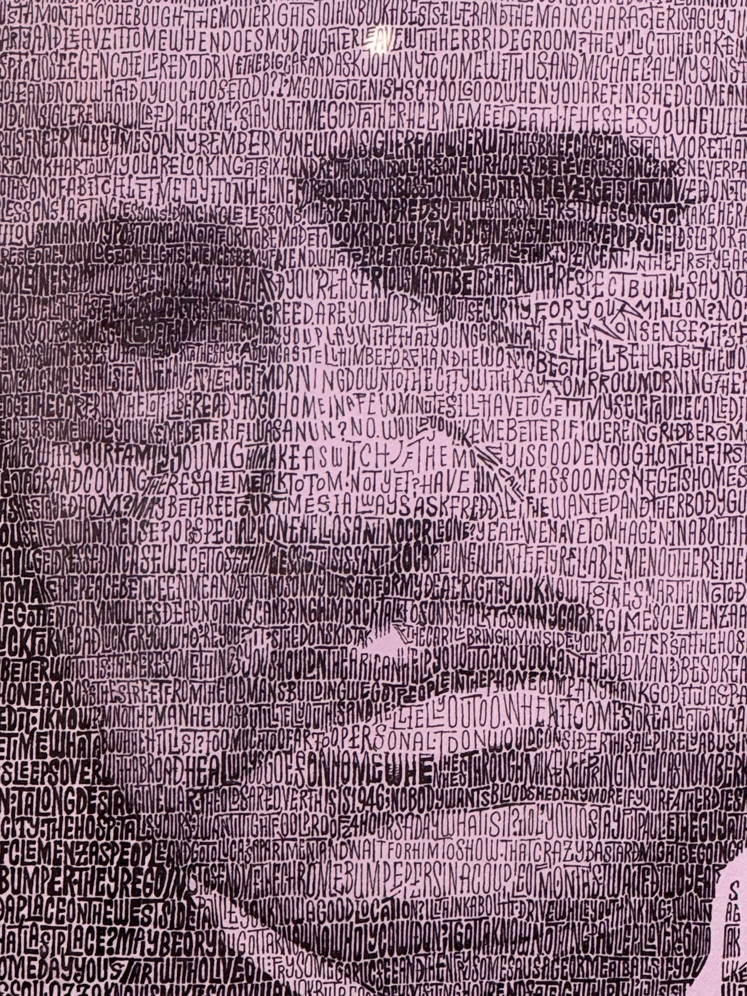 Ripley's Script Portrait Marlon Brando Close-Up