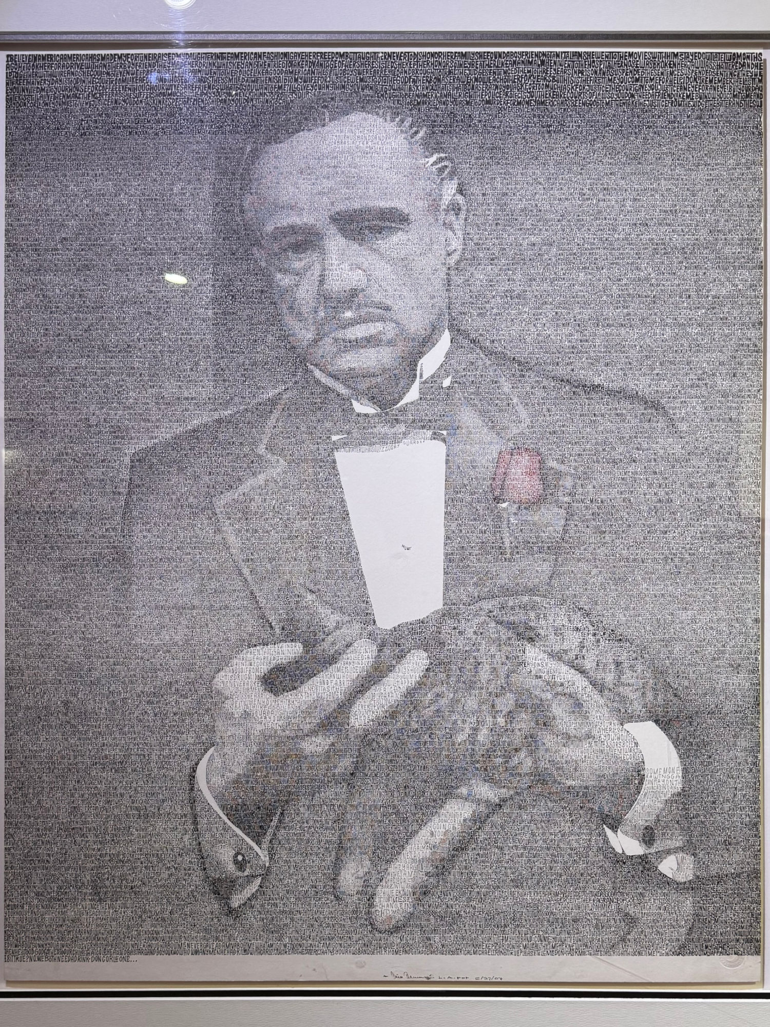 Ripley's Script Portrait Marlon Brando Godfather