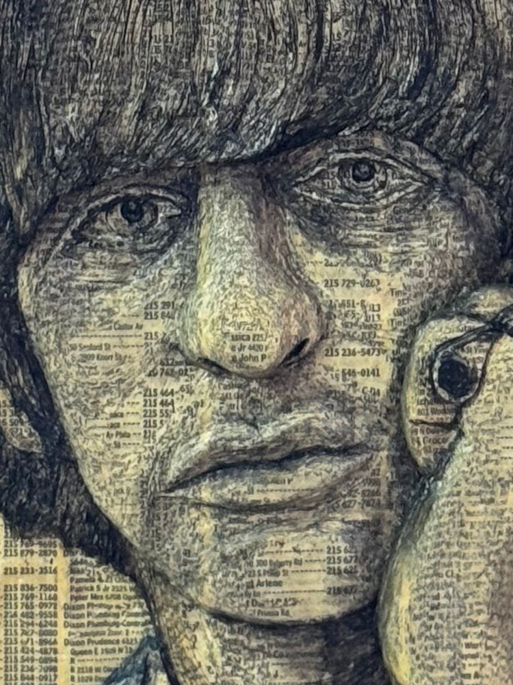 Ripley's Telephone Book Carving Ringo Starr Close-Up