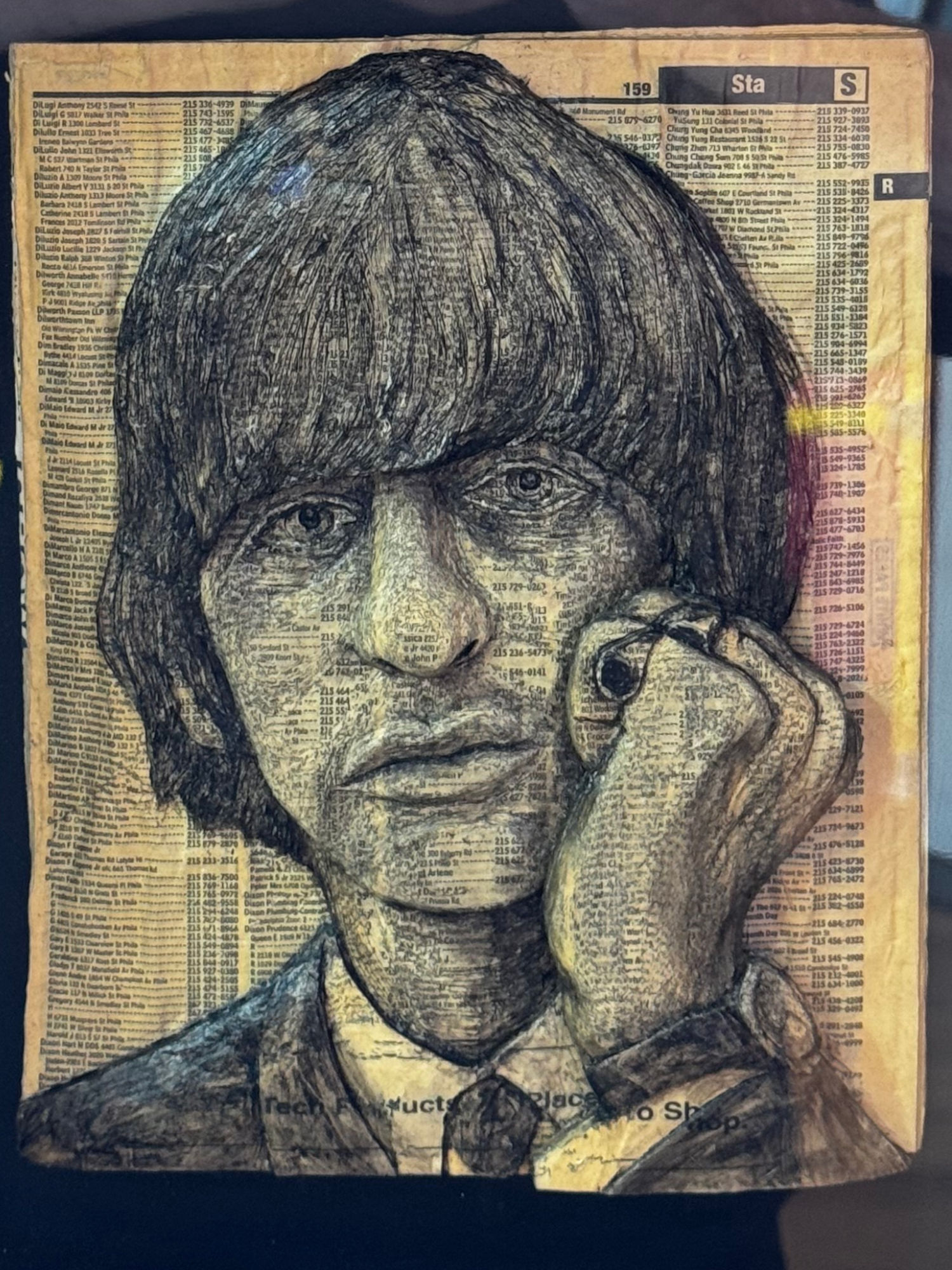 Ripley's Telephone Book Carving Ringo Starr