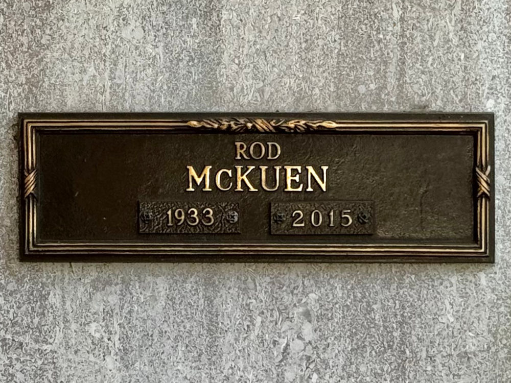 Westwood Village Memorial Park Rod McKuen
