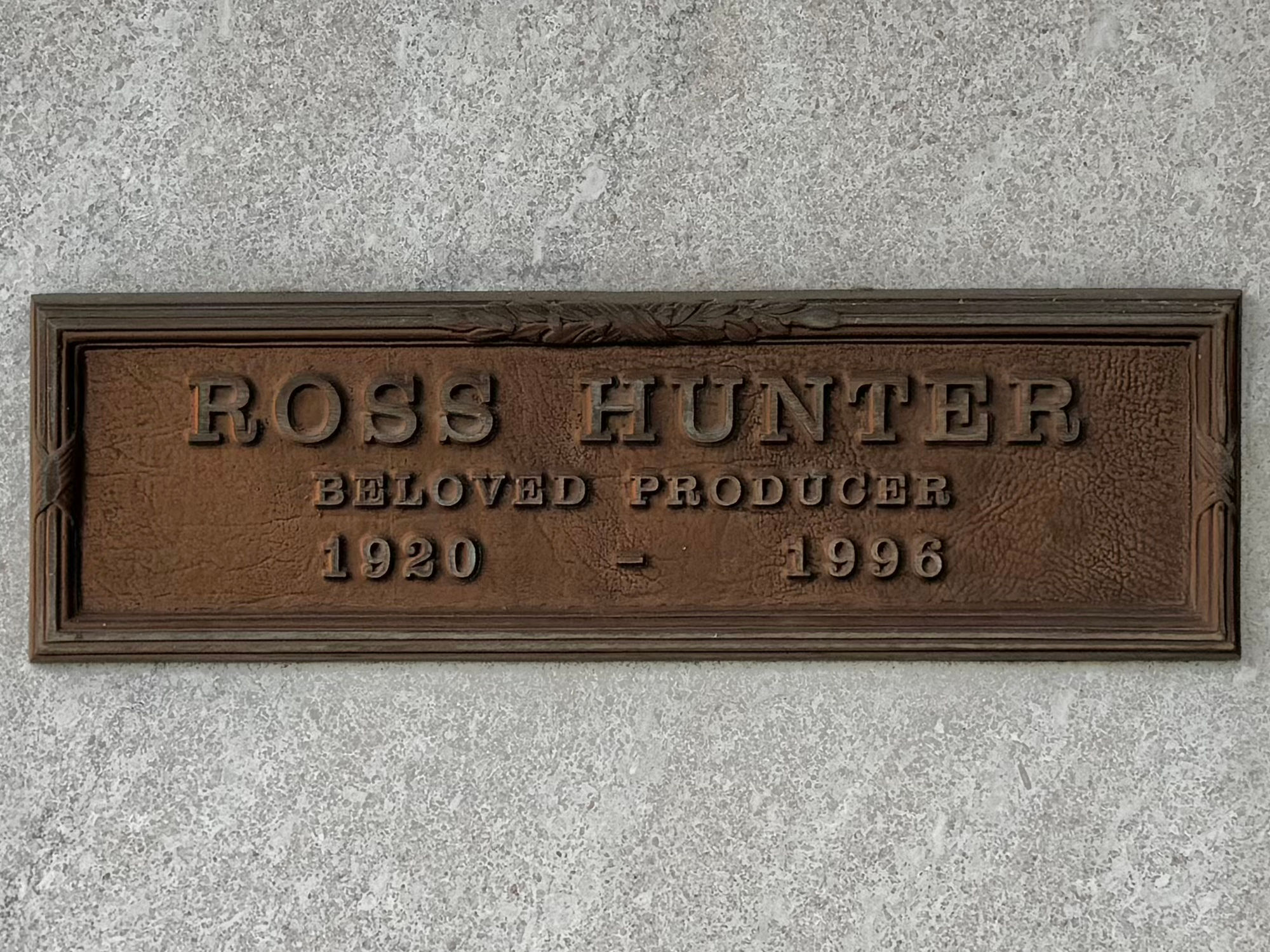 Westwood Village Memorial Park Ross Hunter