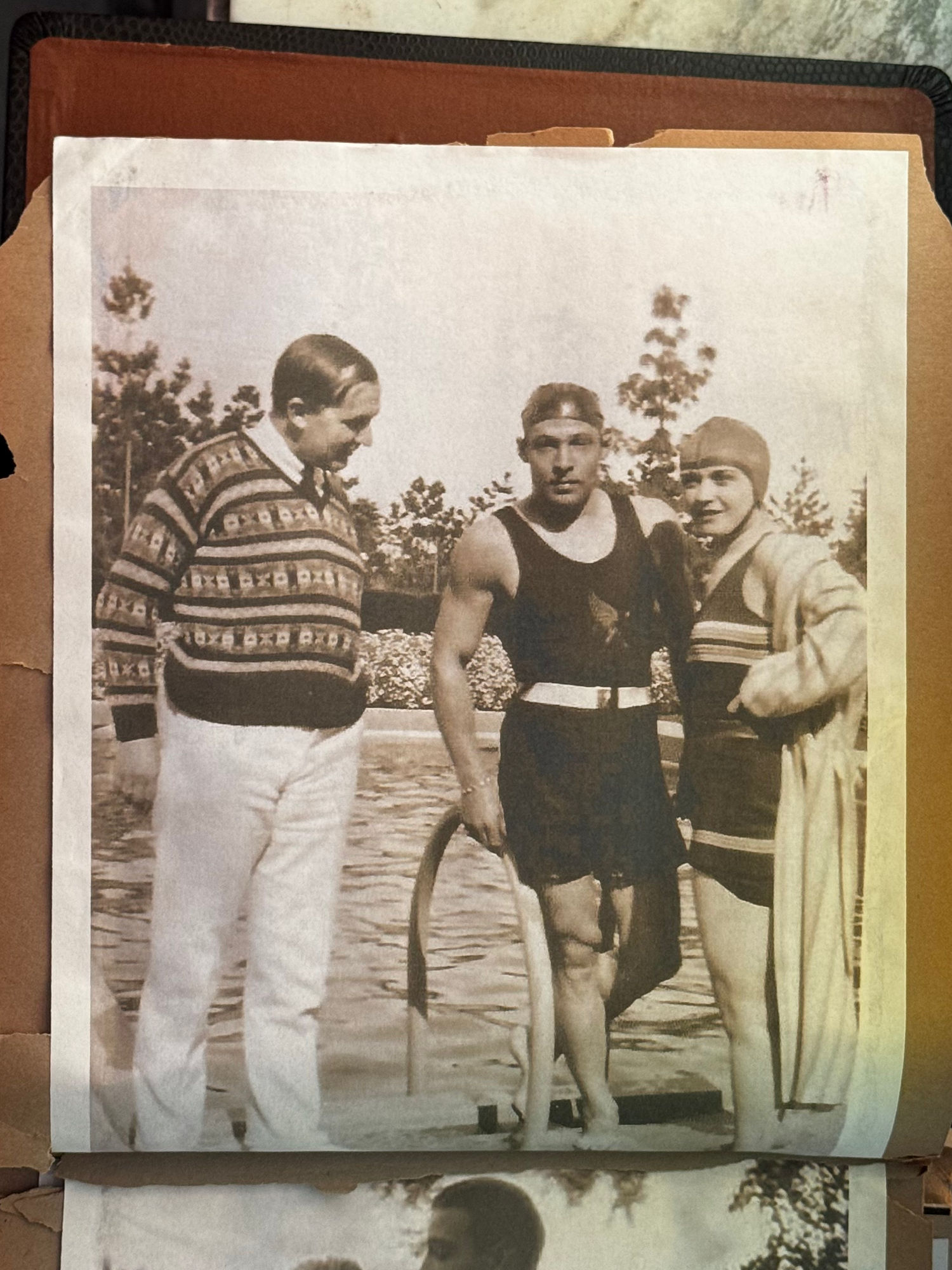Rudolph Valentino At the Swimming Pool