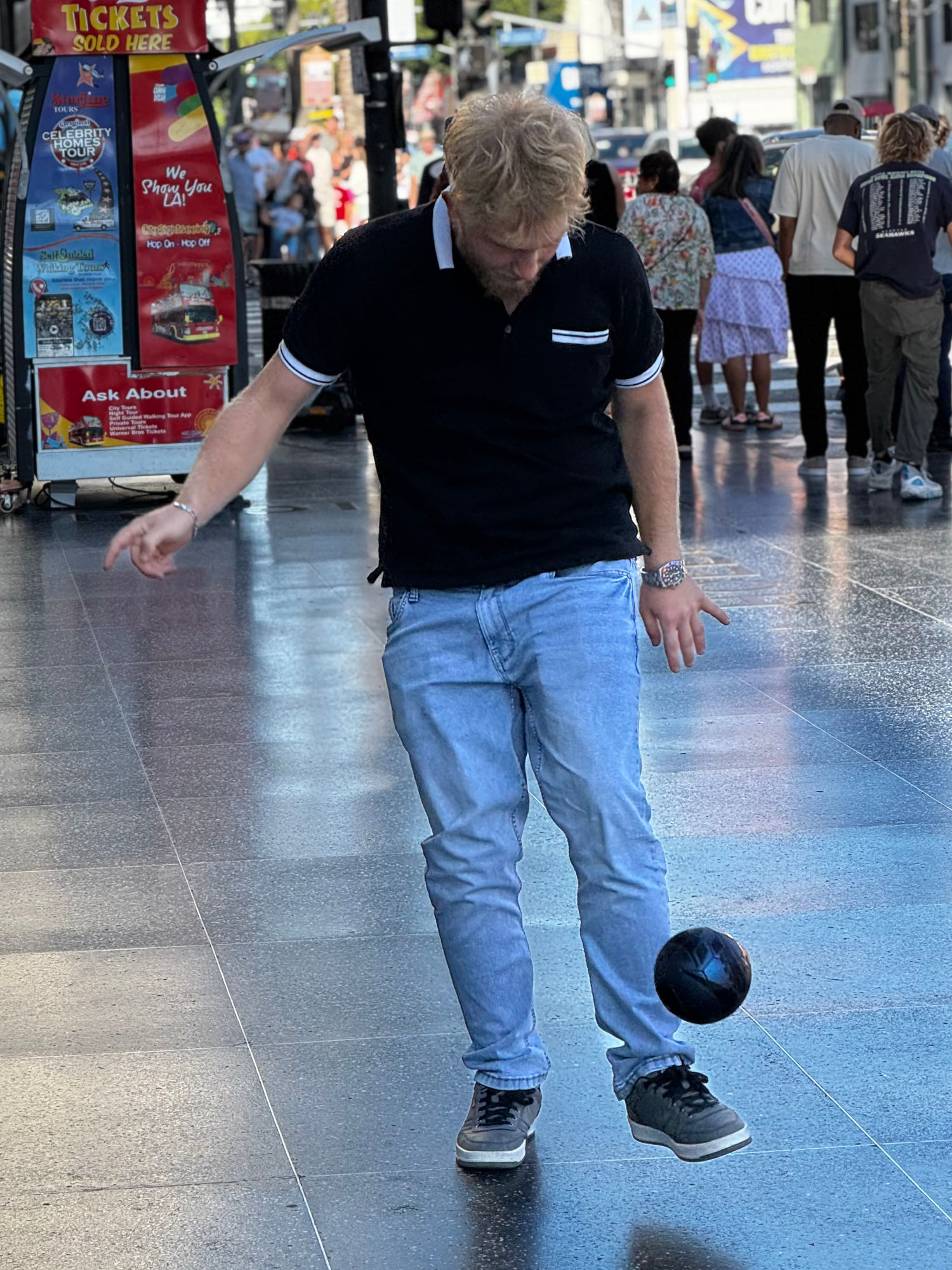 Sidewalk  Soccer Juggling