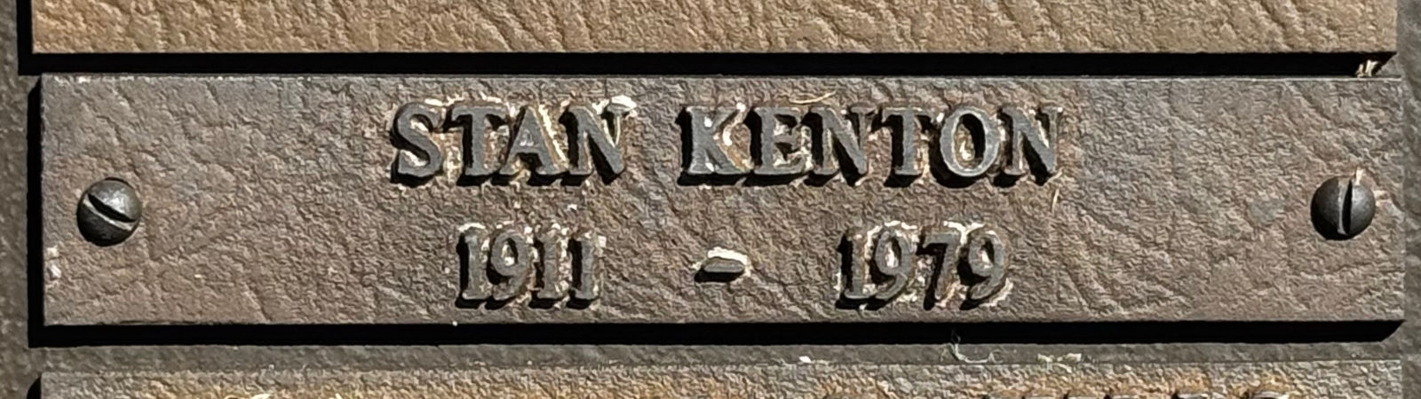 Westwood Village Memorial Park Stan Kenton