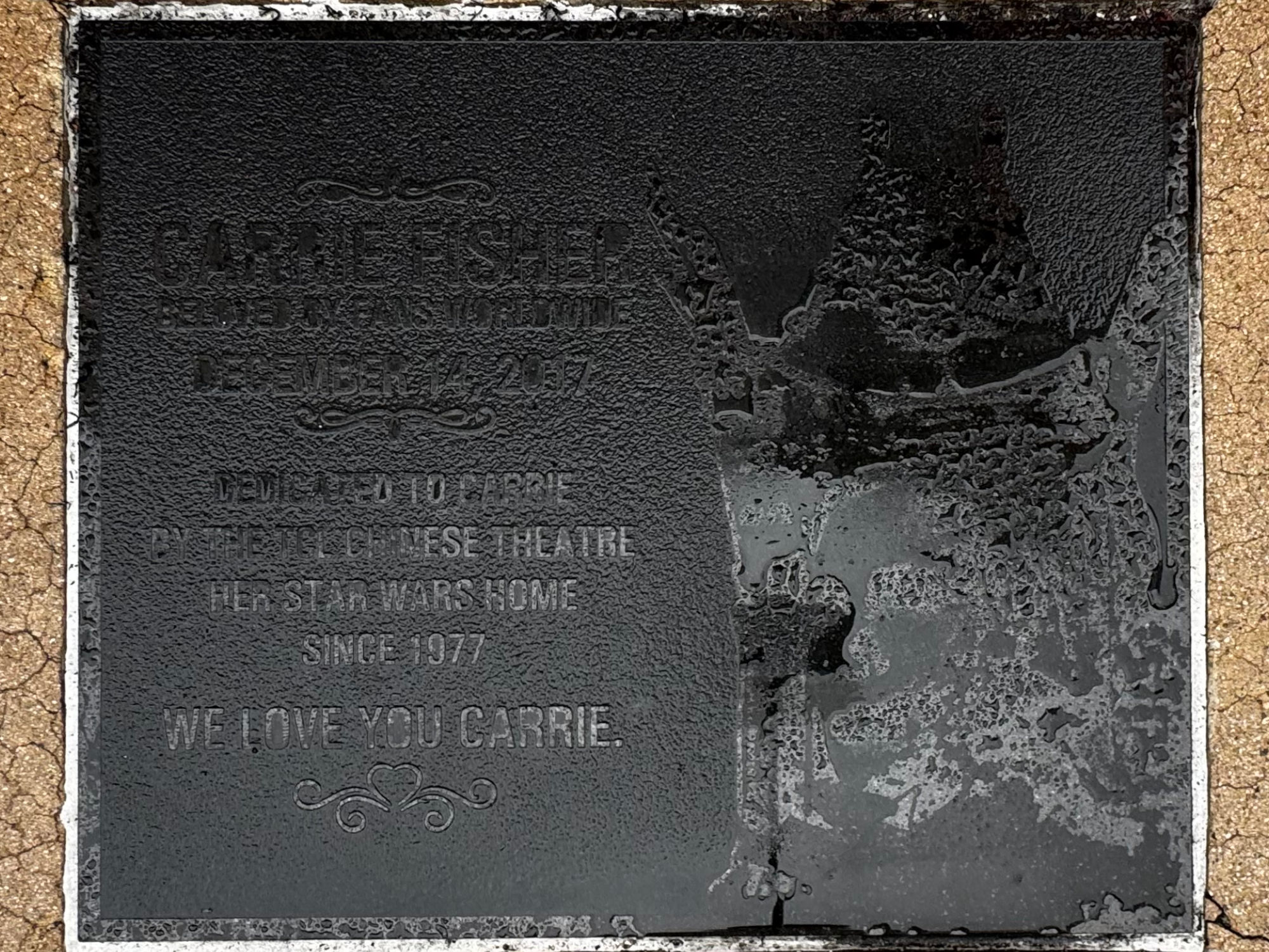 TCL Chinese Theatre Carrie Fisher
