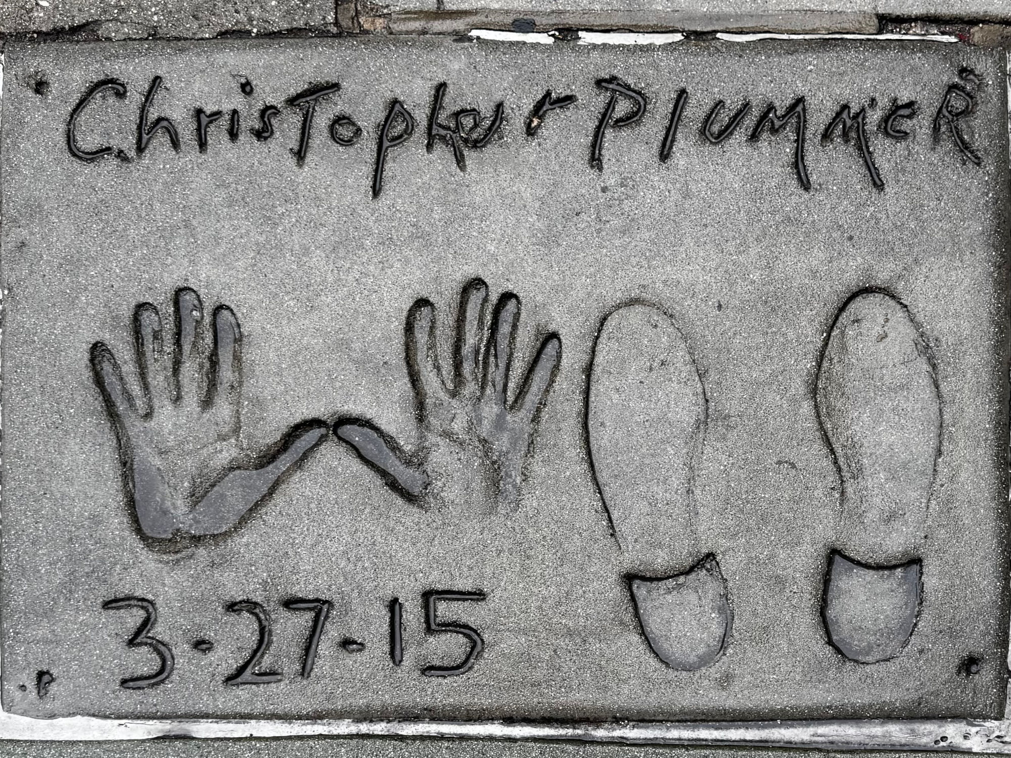 TCL Chinese Theatre Christopher Plummer