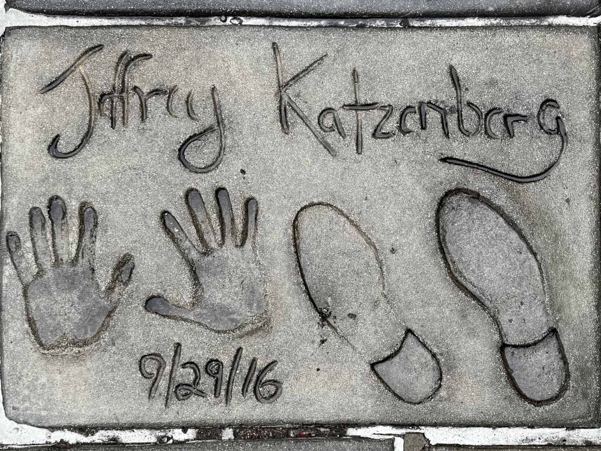 TCL Chinese Theatre Jeffrey Katzenberg