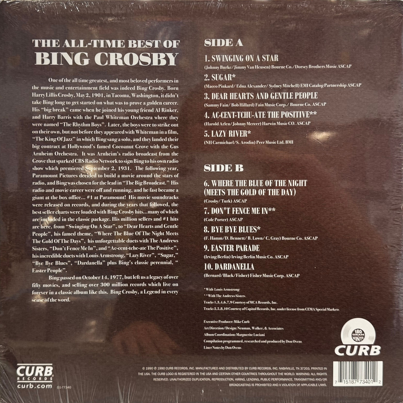 Vinyl Bing Crosby The All-Time Best of Bing Crosby