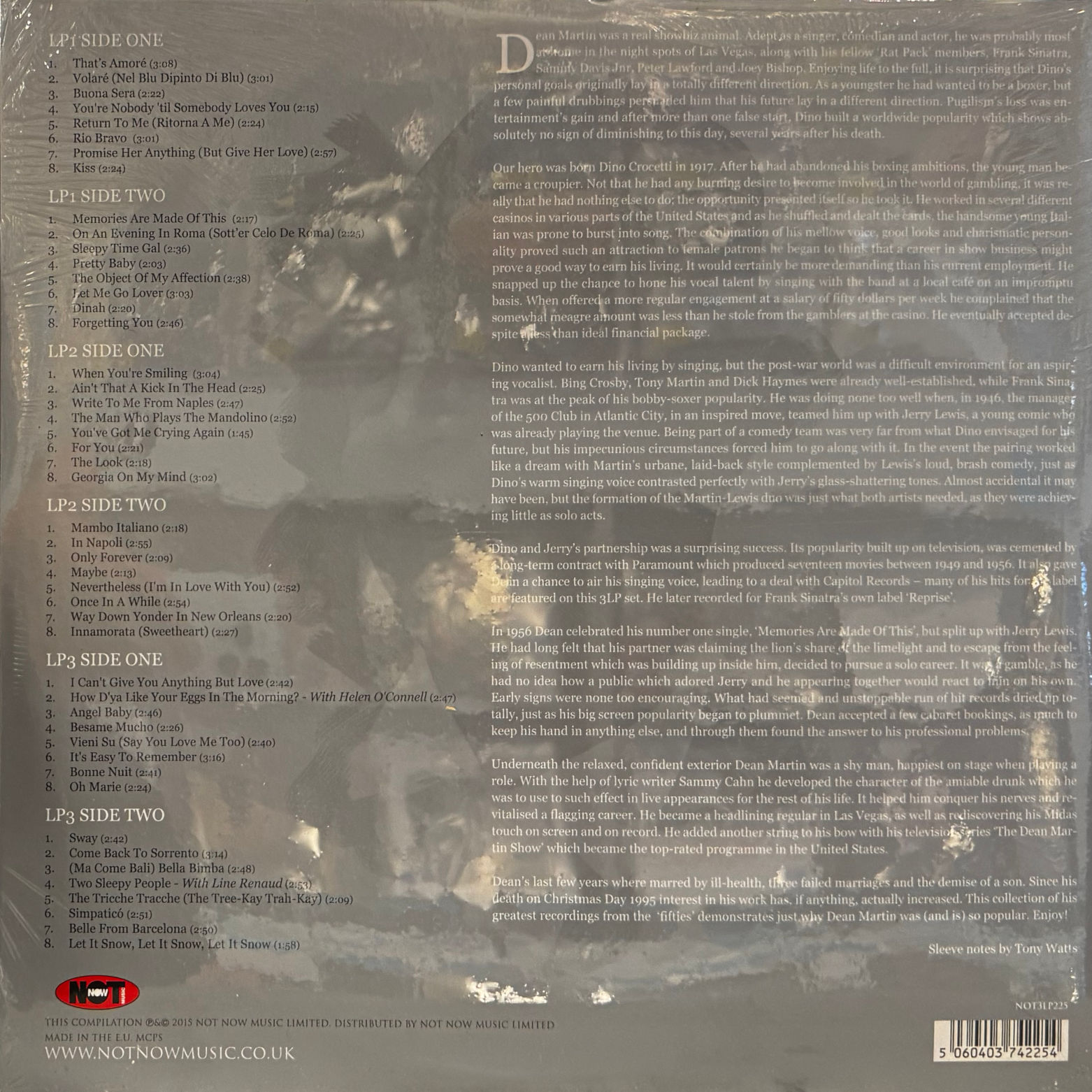 Vinyl Dean Martin The Platinum Collection