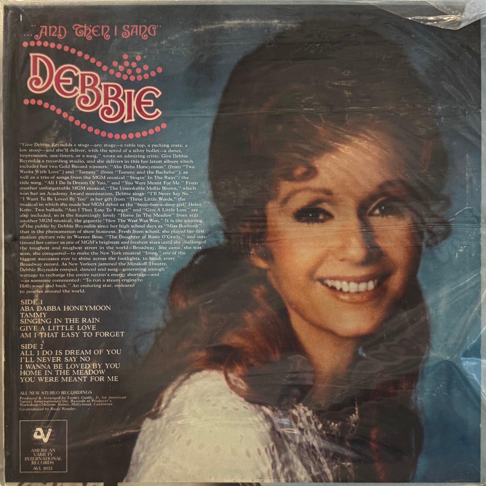Vinyl Debbie Reynolds Starring in That's Entertainment