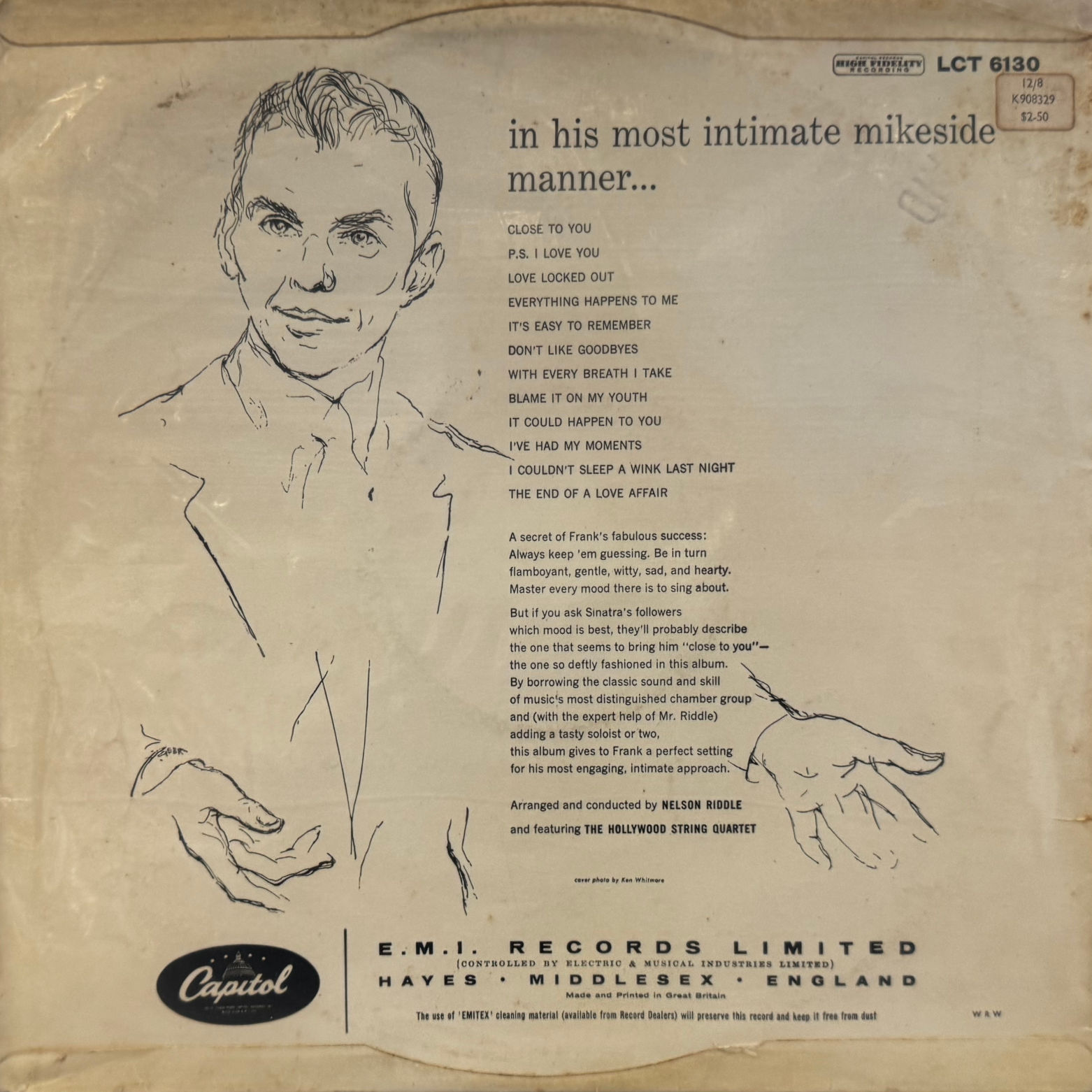 Vinyl Frank Sinatra Close to You
